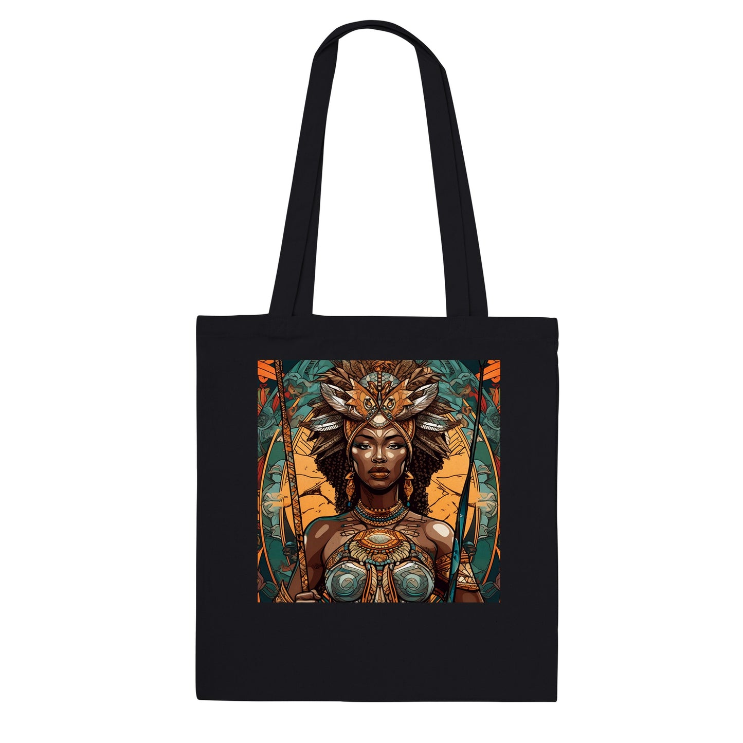 Goddess Warrior Oya African Goddess, Premium Tote Bag
