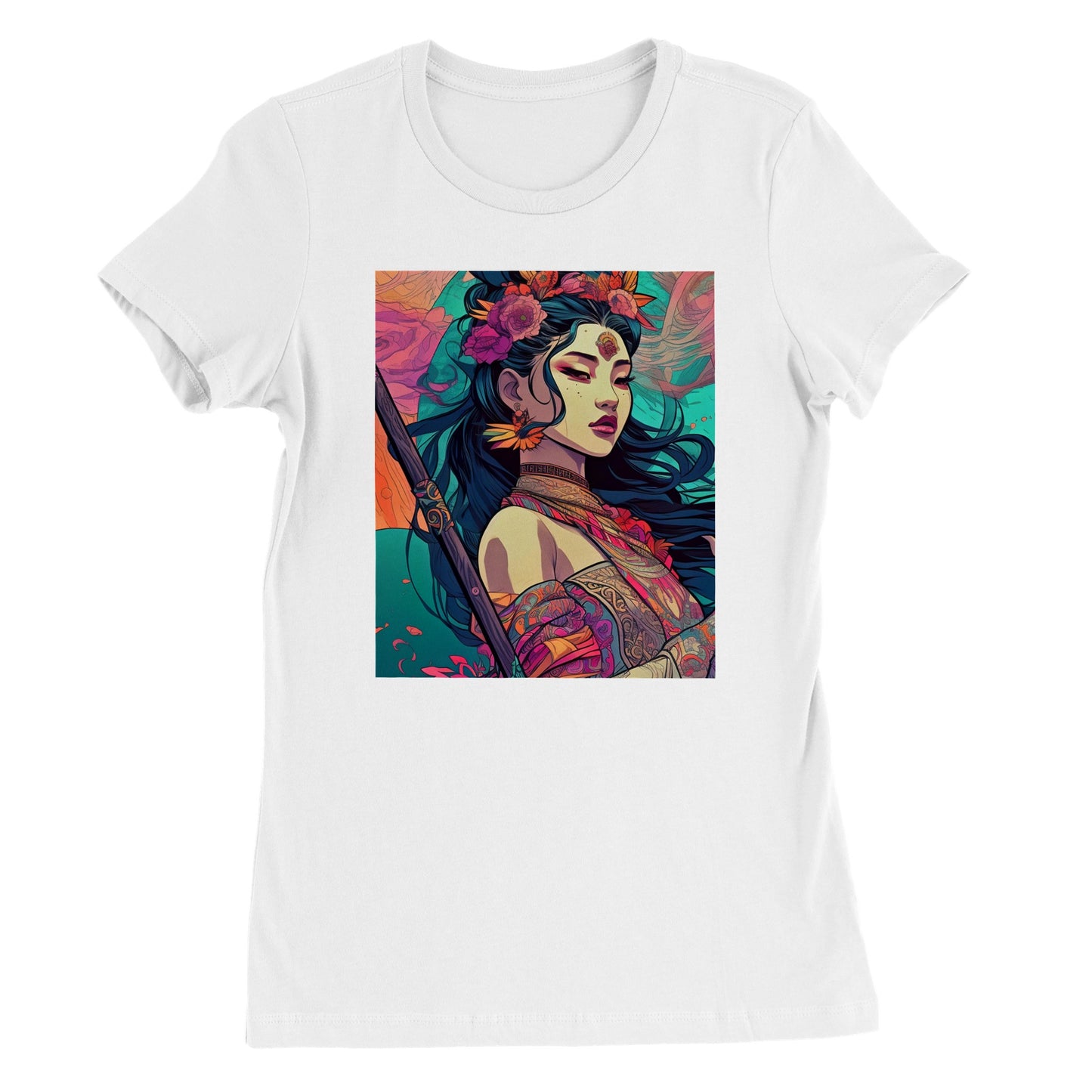 Goddess Warrior Lady Xian - Premium Womens Crewneck T-shirt