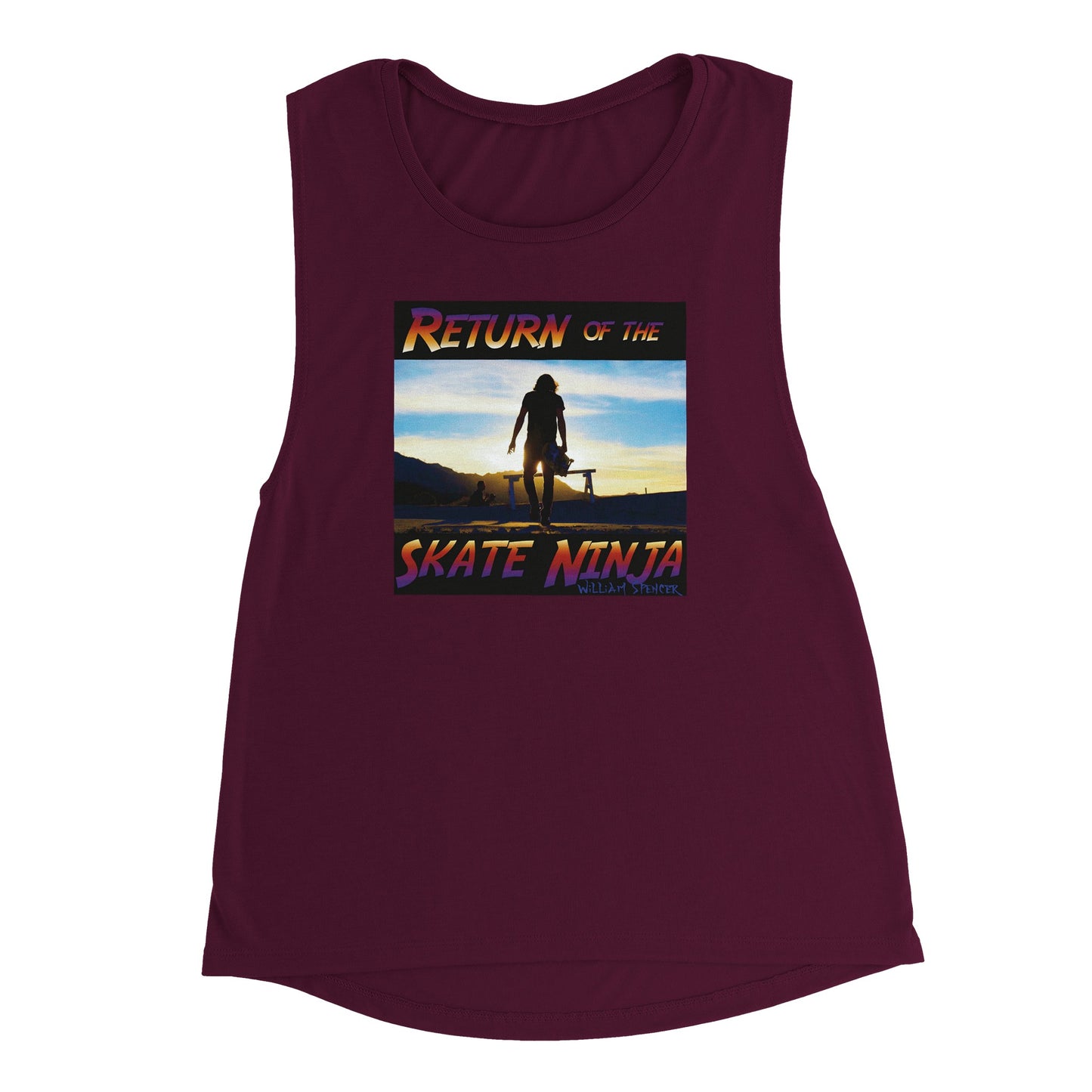 Return of the Skate Ninja - Women's Muscle Tank Top | Bella + Canvas 8803