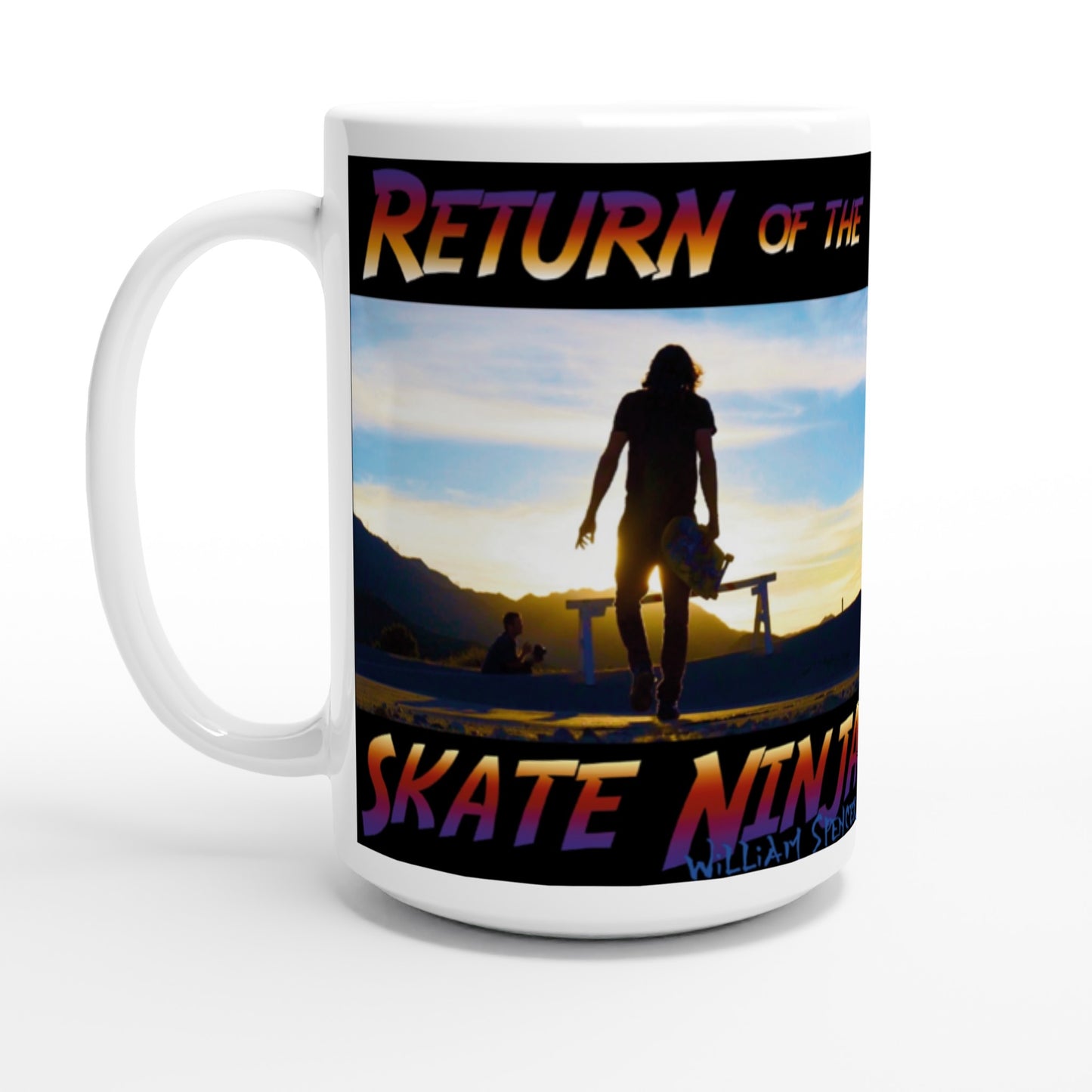 Return of the Skate Ninja - White 15oz Ceramic Mug