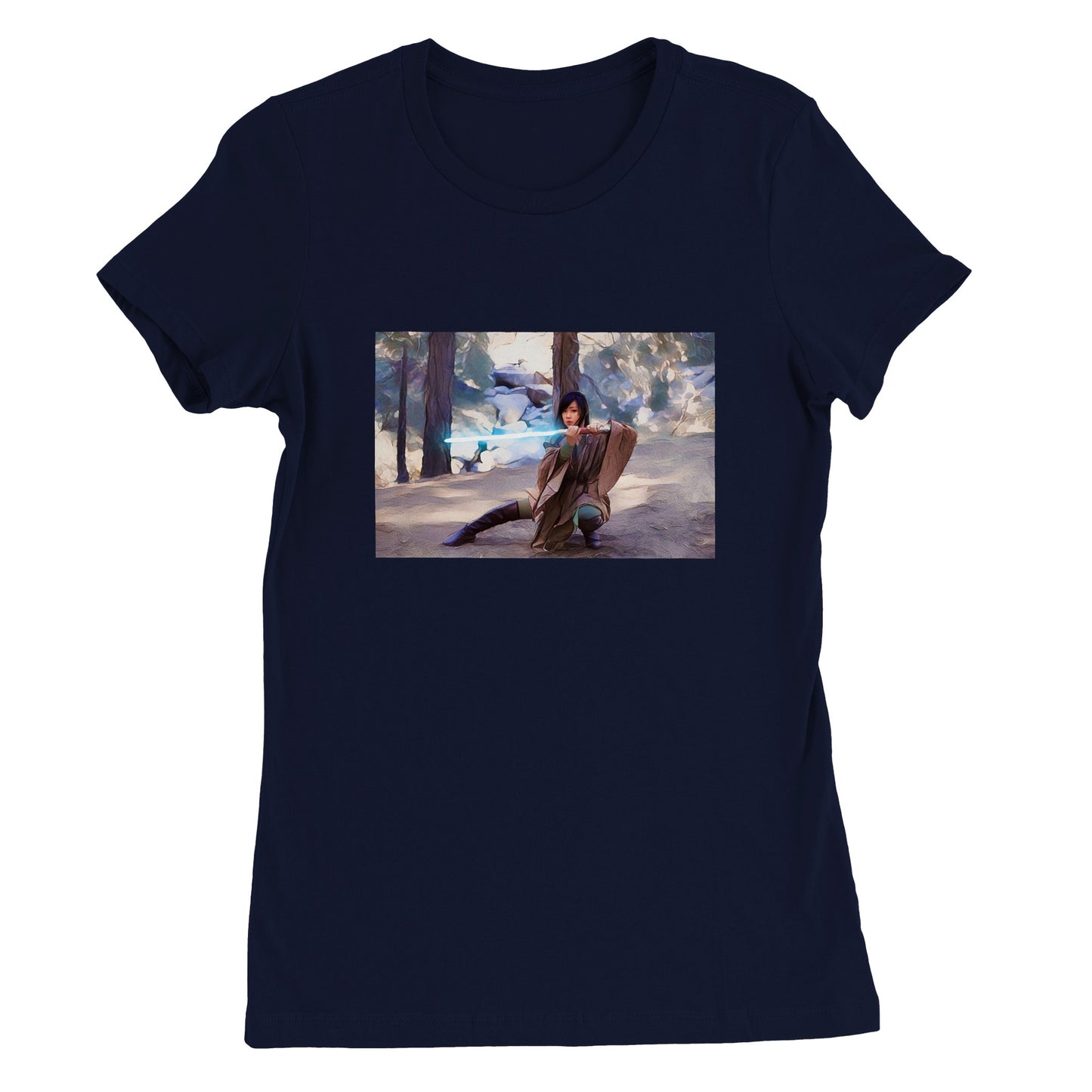 Jedi Pei - Premium Womens Crewneck T-shirt