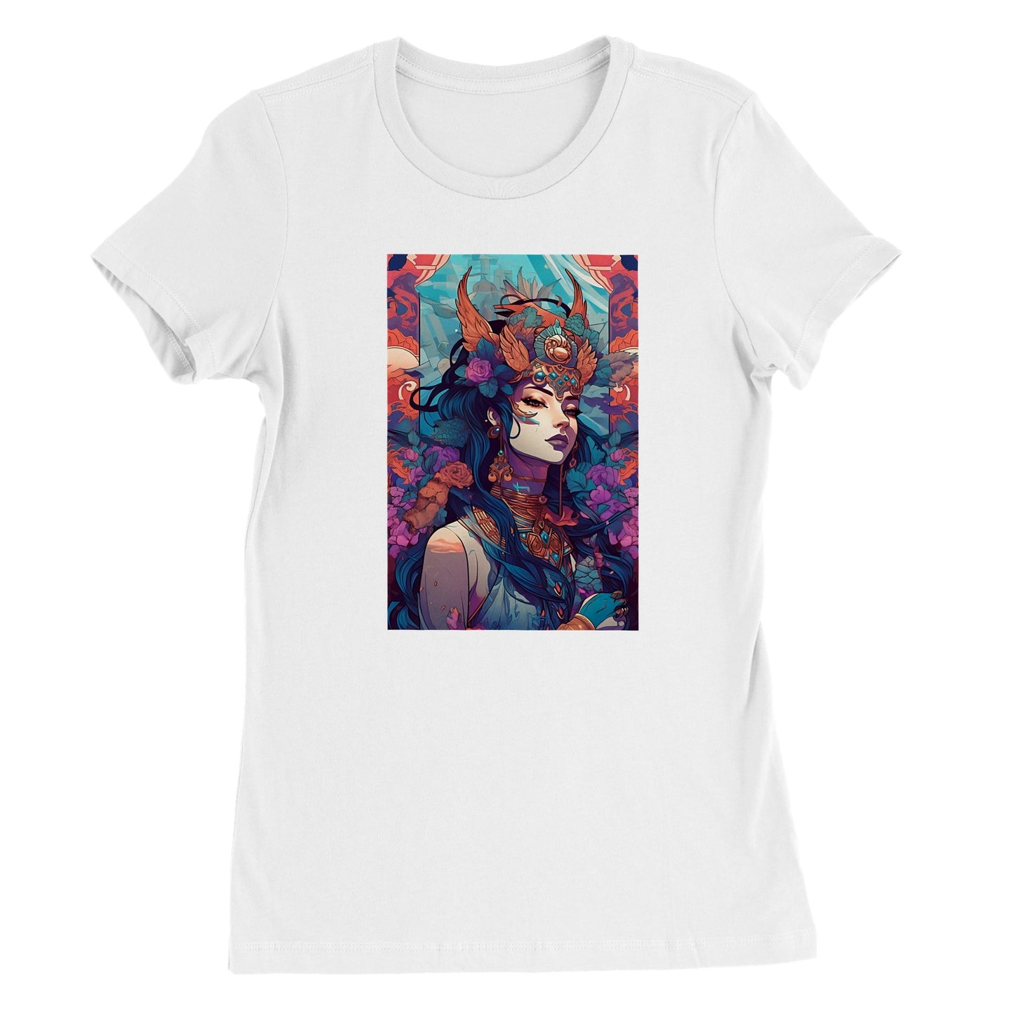 Goddess Warrior SHIVA - Premium Womens Crewneck T-shirt
