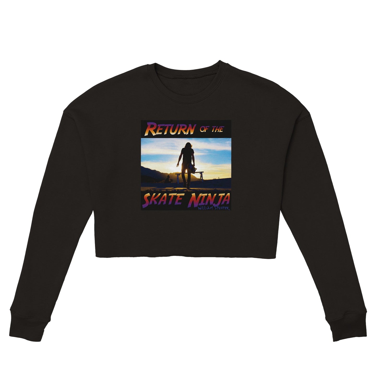 Return of the Skate Ninja - Women's Cropped Sweatshirt | Bella + Canvas 7503