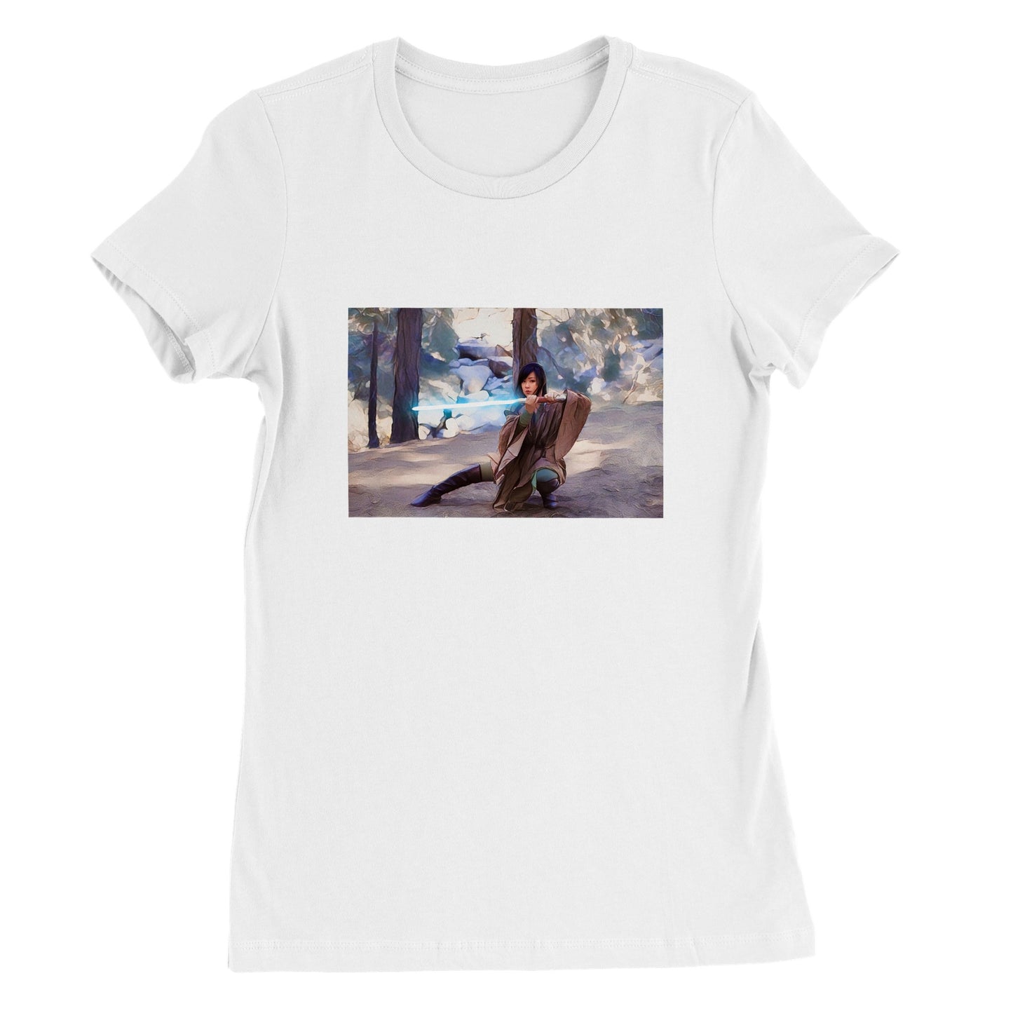 Jedi Pei - Premium Womens Crewneck T-shirt
