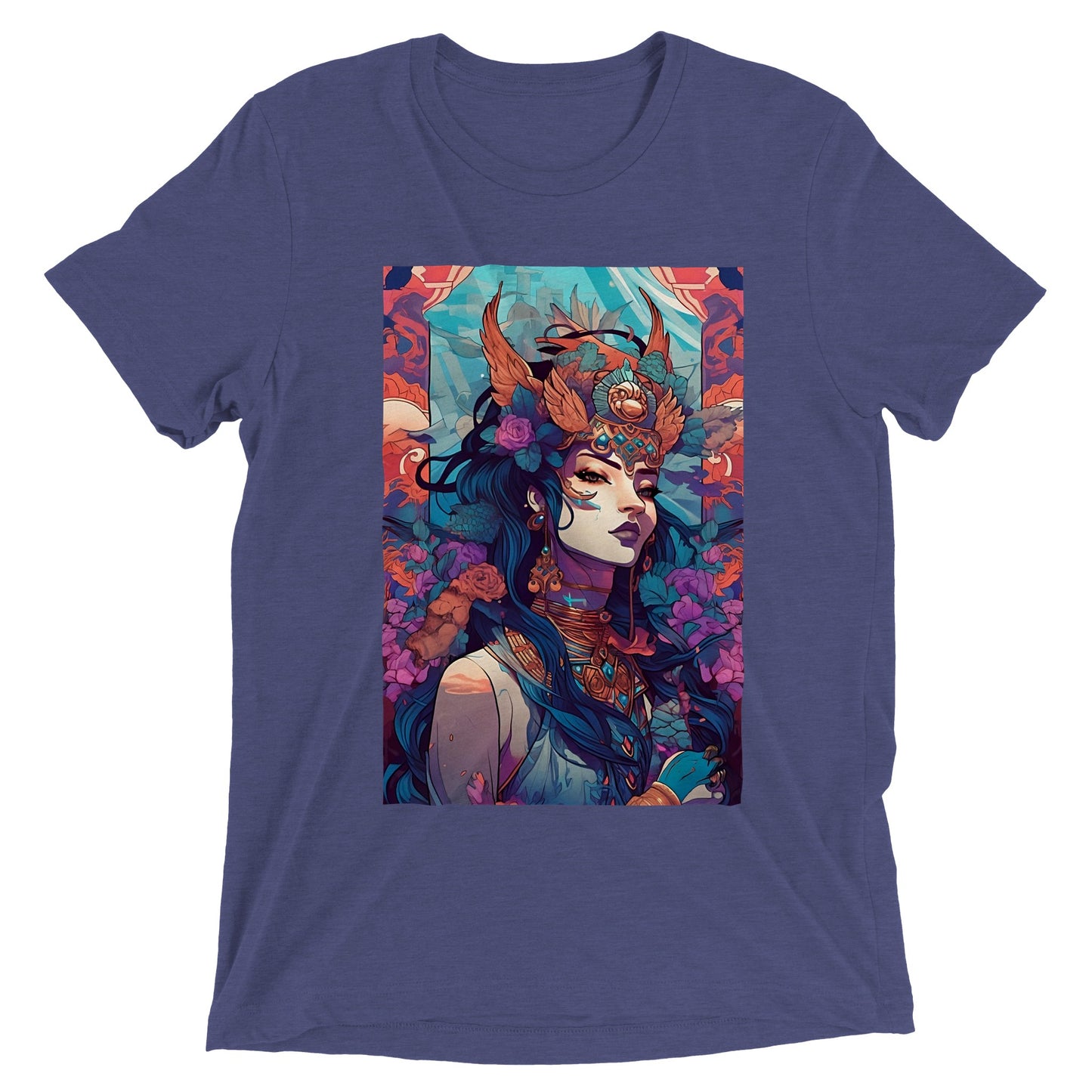 Goddess Warrior SHIVA - Triblend Unisex Crewneck T-shirt