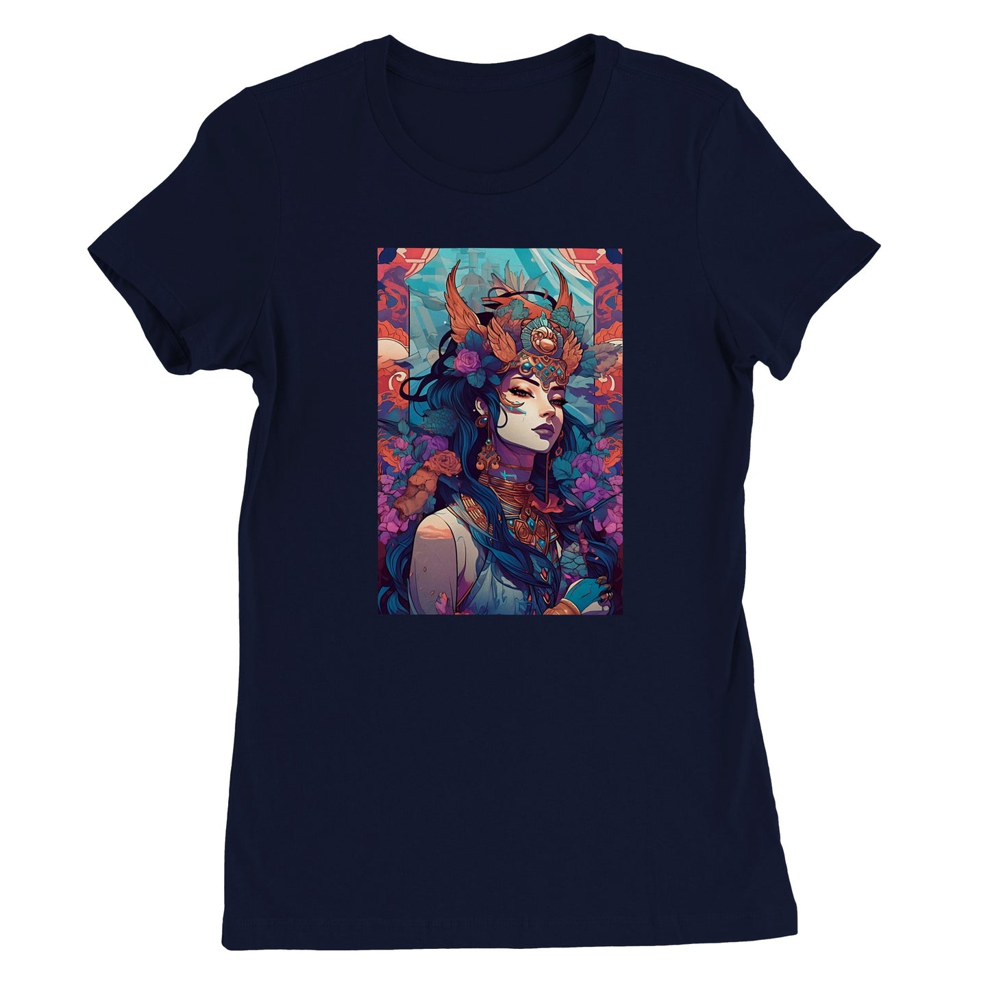Goddess Warrior SHIVA - Premium Womens Crewneck T-shirt