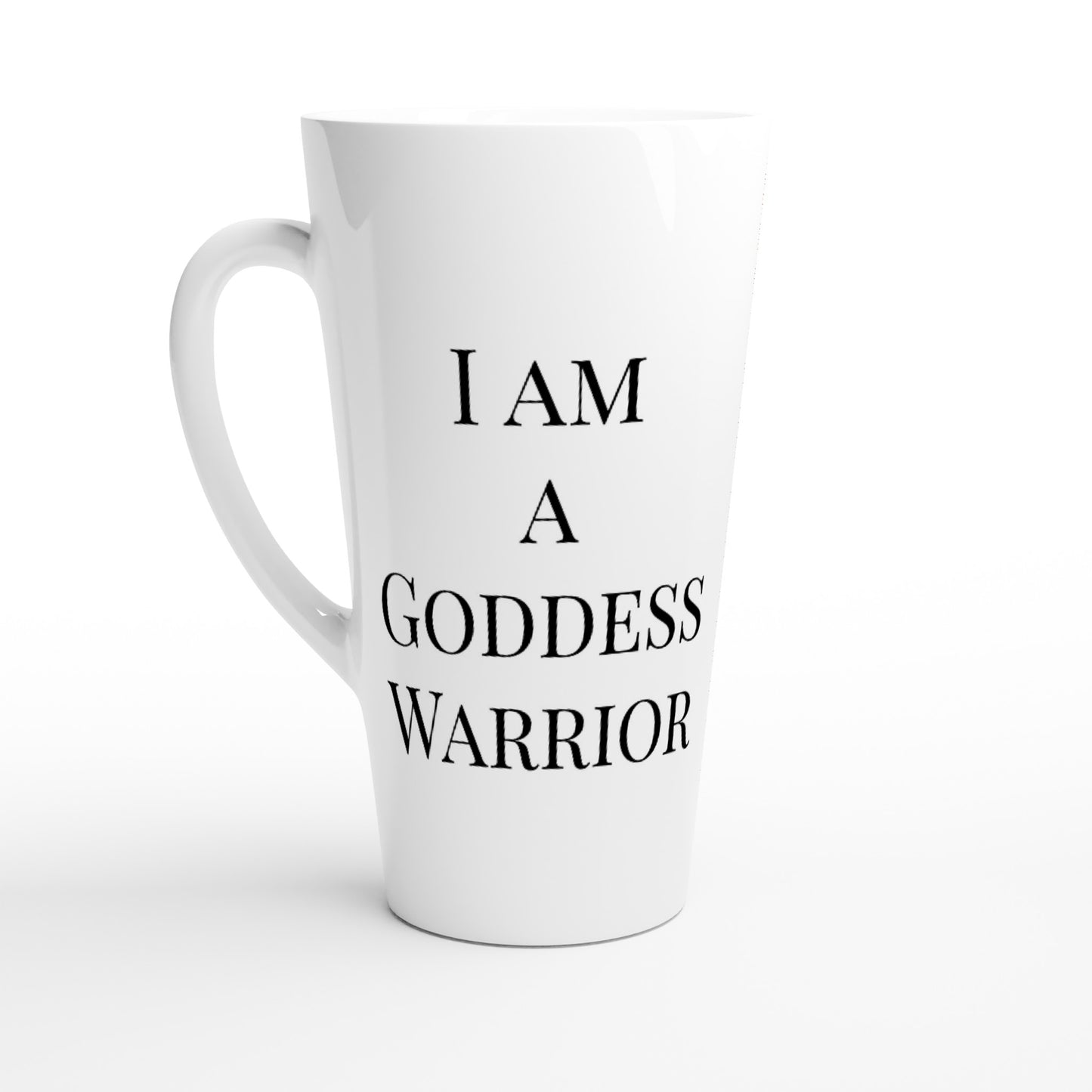I am a Goddess Warrior - LADY XIAN - White Latte 17oz Ceramic Mug