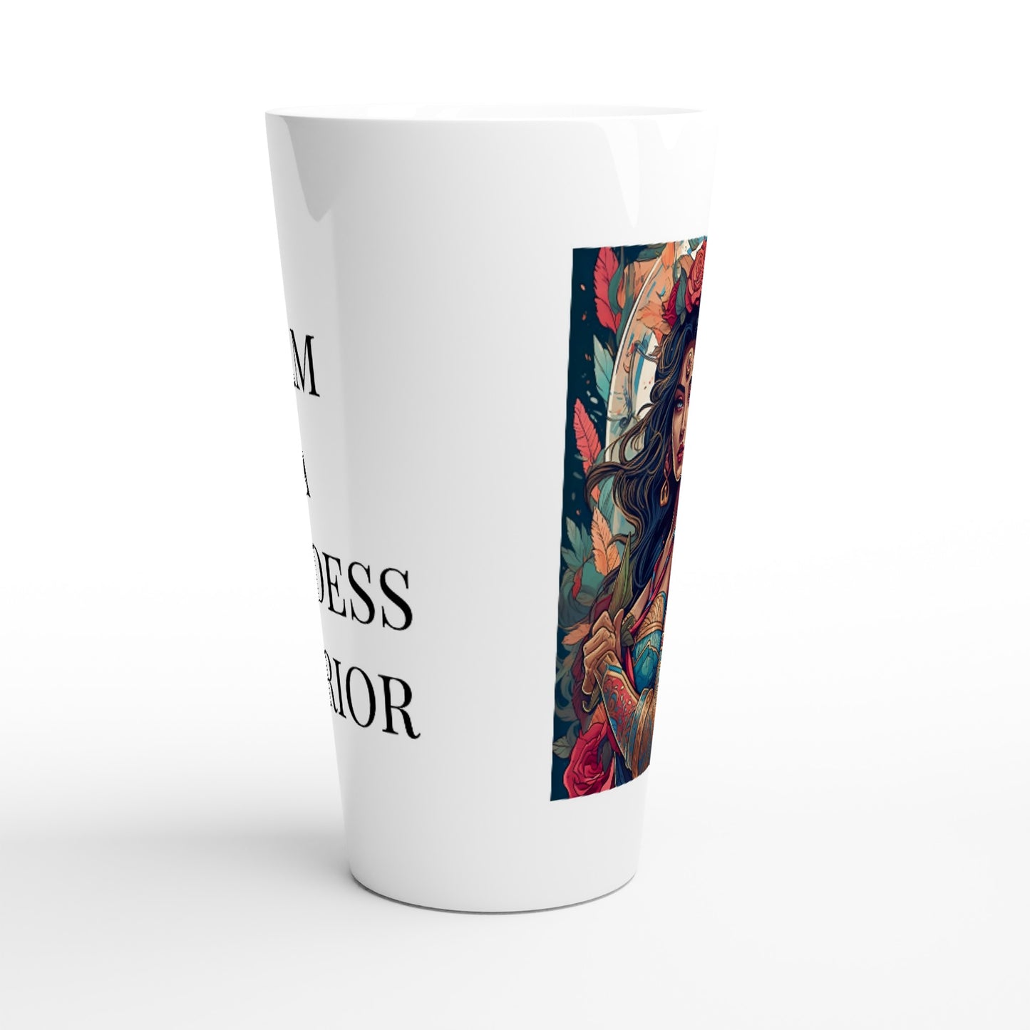 I AM A GODDESS WARRIOR Mug - XOCHIL - Inspirational - White Latte 17oz Ceramic Mug