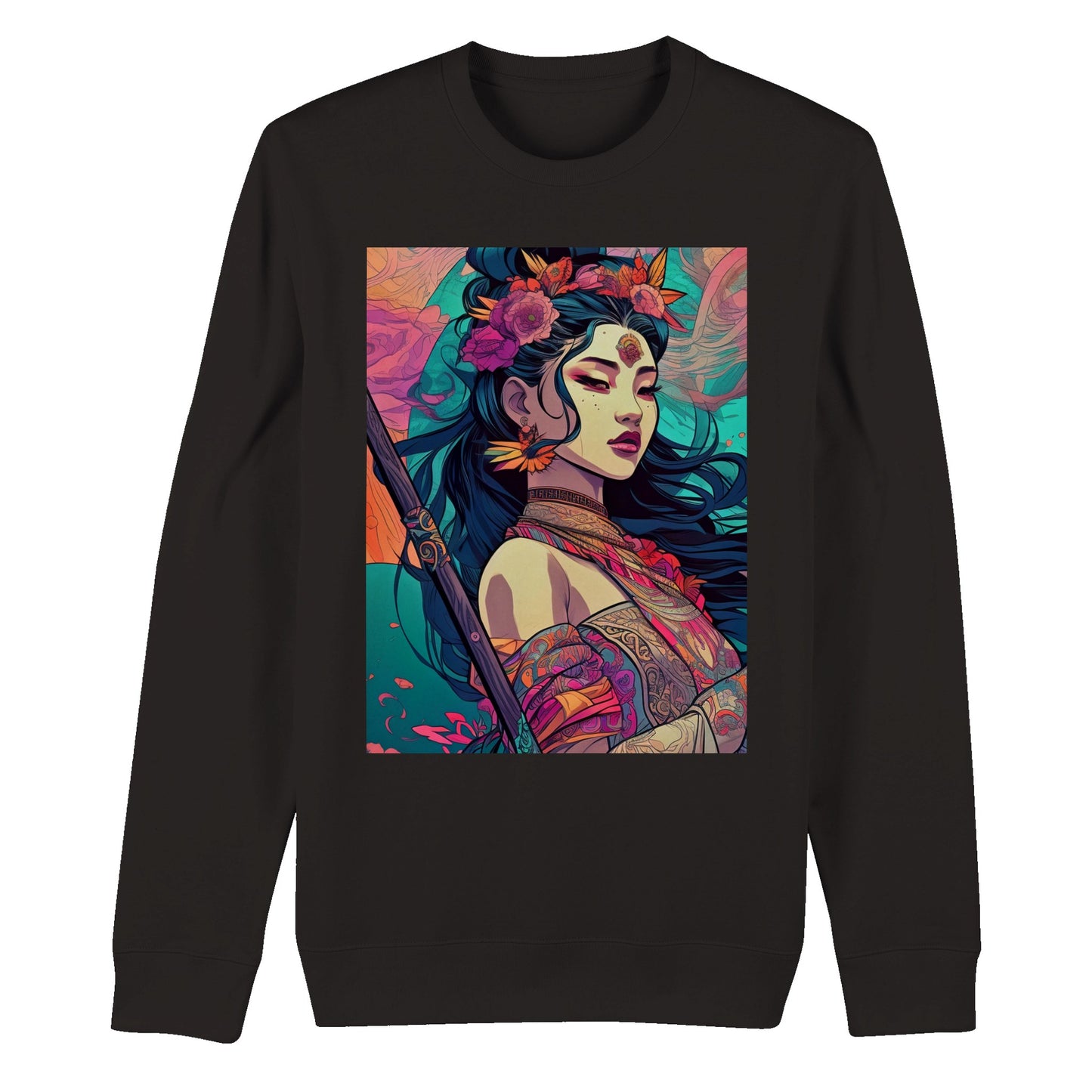 Goddess Warrior Lady Xian -Organic Unisex Crewneck Sweatshirt