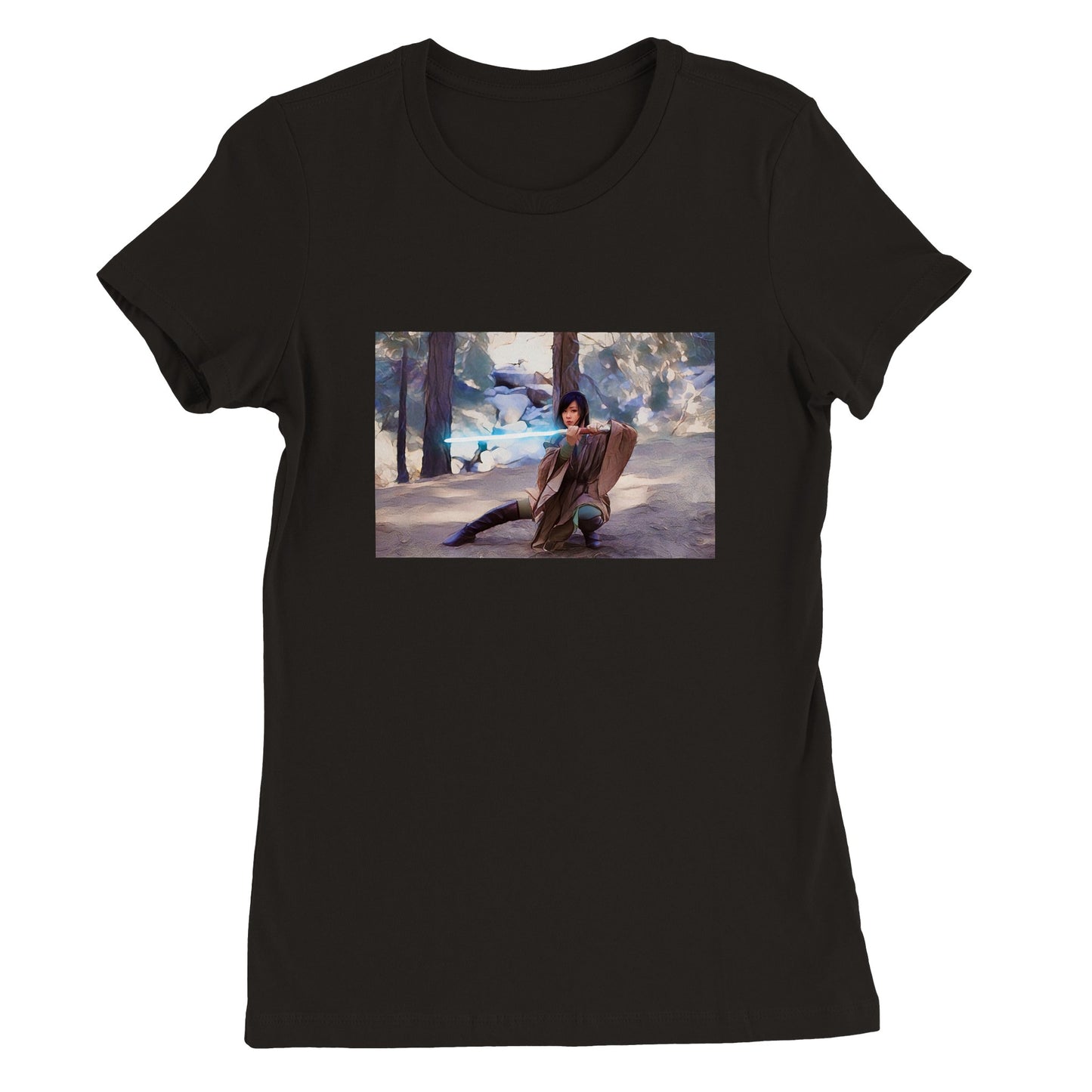 Jedi Pei - Premium Womens Crewneck T-shirt