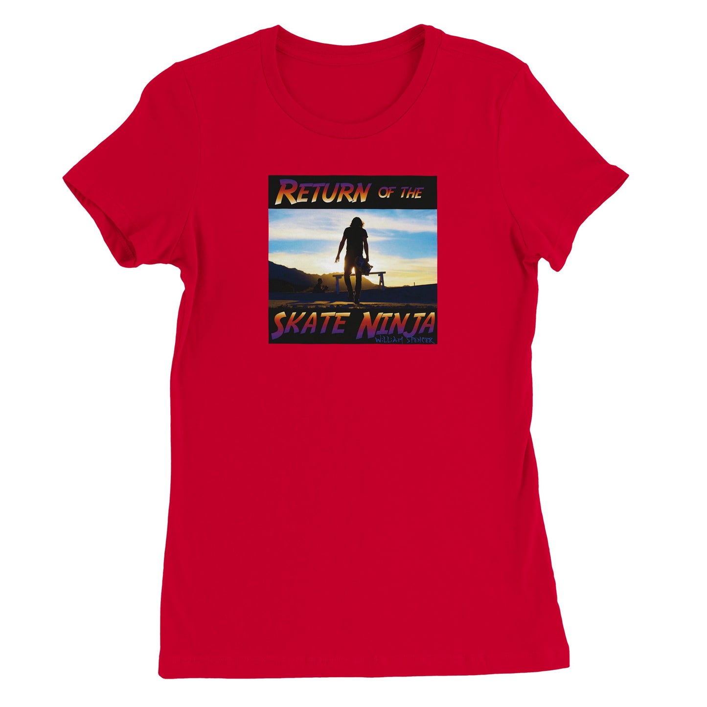 Return of the Skate Ninja - Premium Womens Crewneck T-shirt