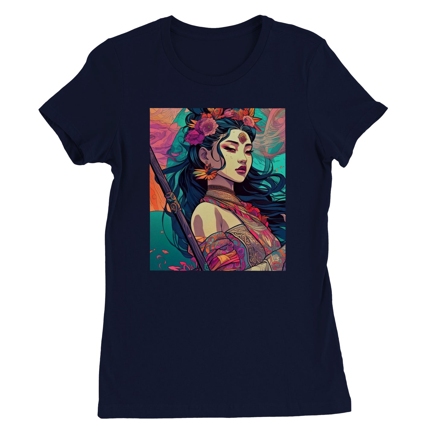 Goddess Warrior Lady Xian  - Premium Womens Crewneck T-shirt