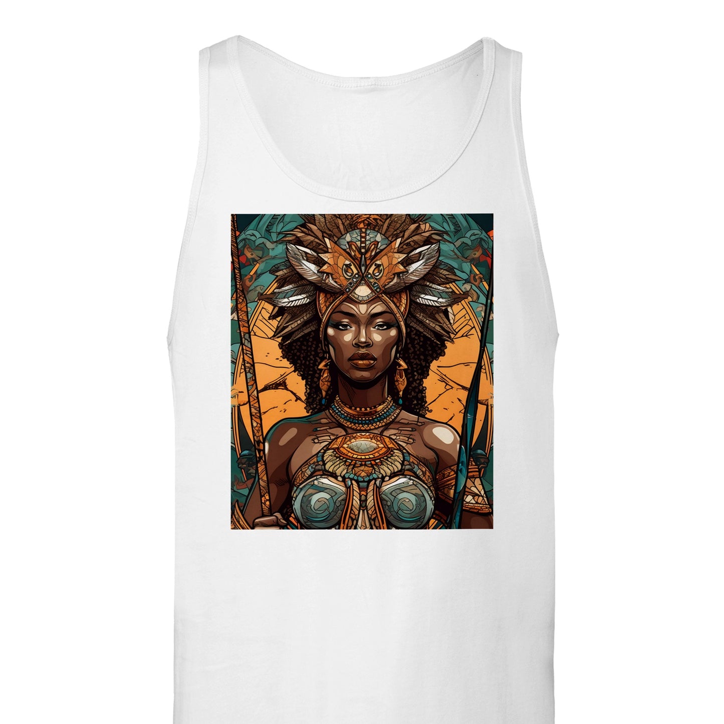 Goddess Warrior Oya Oya African Goddess  Premium Unisex Tank Top