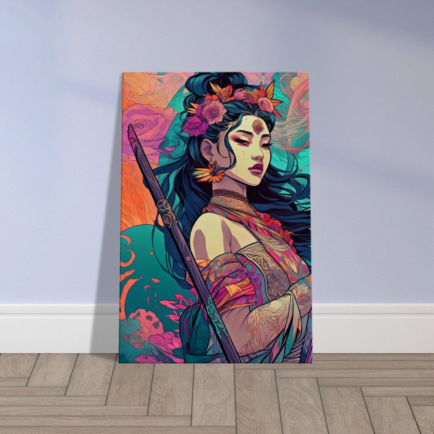 Goddess Warrior Lady Xian  - Digital Wall Art