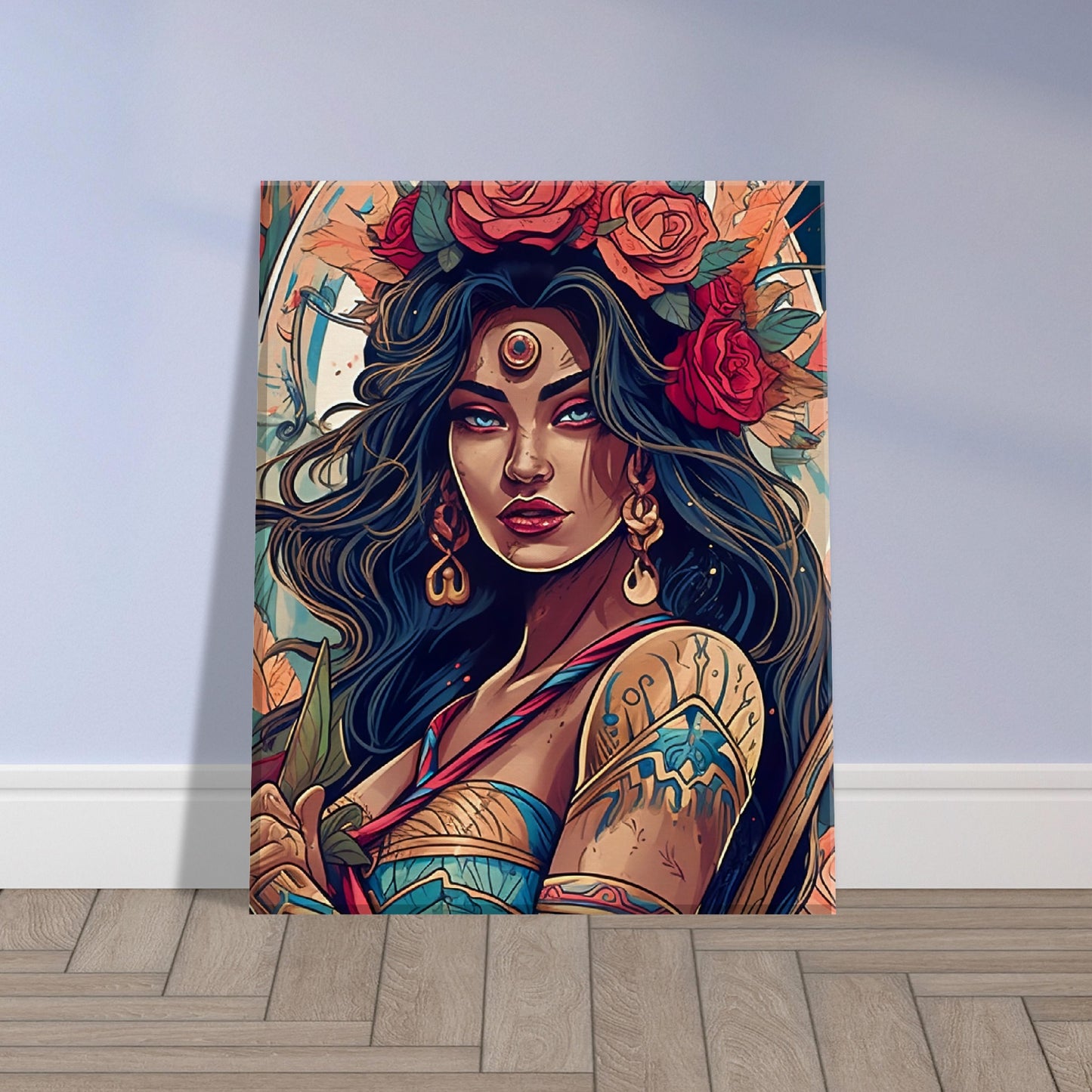 Goddess Warrior XOCHIL - Inspirational Wall Art