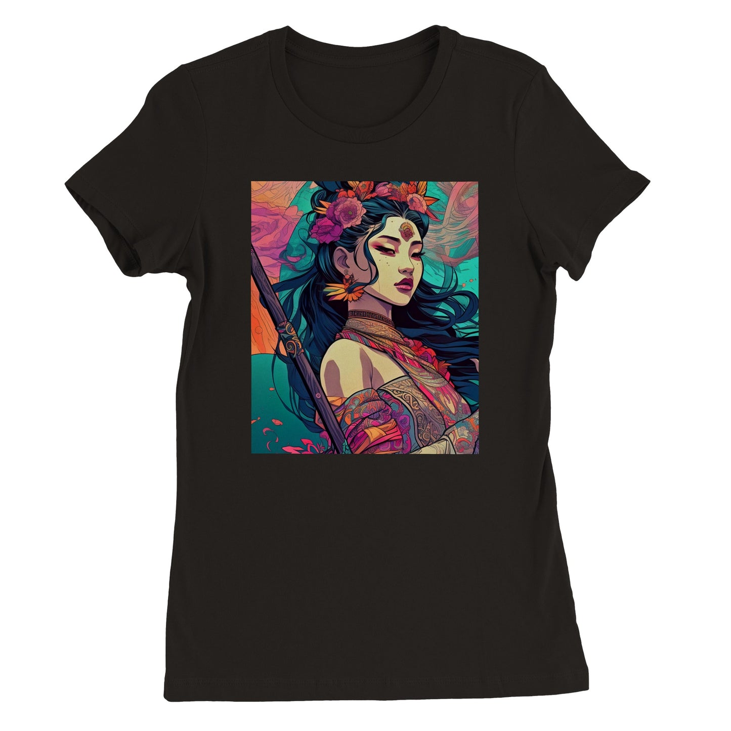 Goddess Warrior Lady Xian  - Premium Womens Crewneck T-shirt