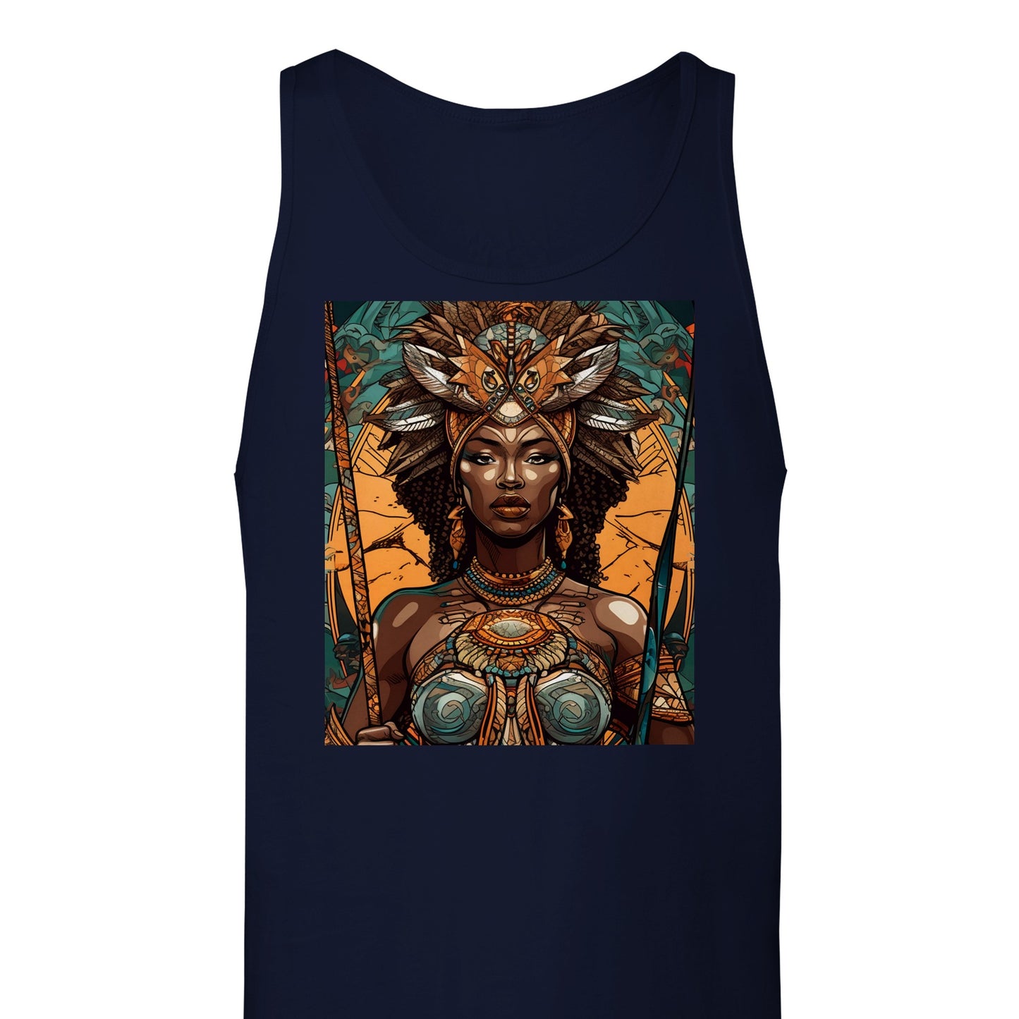 Goddess Warrior Oya Oya African Goddess  Premium Unisex Tank Top