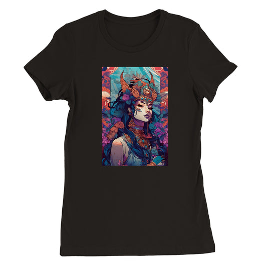 Goddess Warrior SHIVA -  Premium Womens Crewneck T-shirt