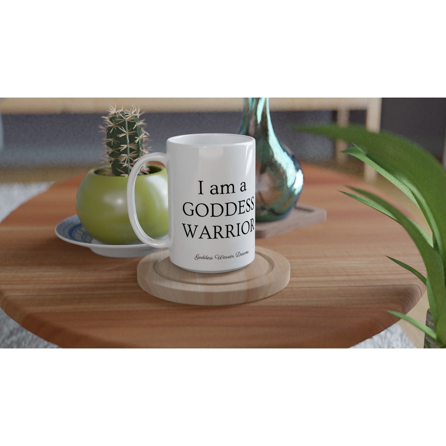 I am a GODDESS WARRIOR - PINK SAMURAI  Ceramic 15oz mug