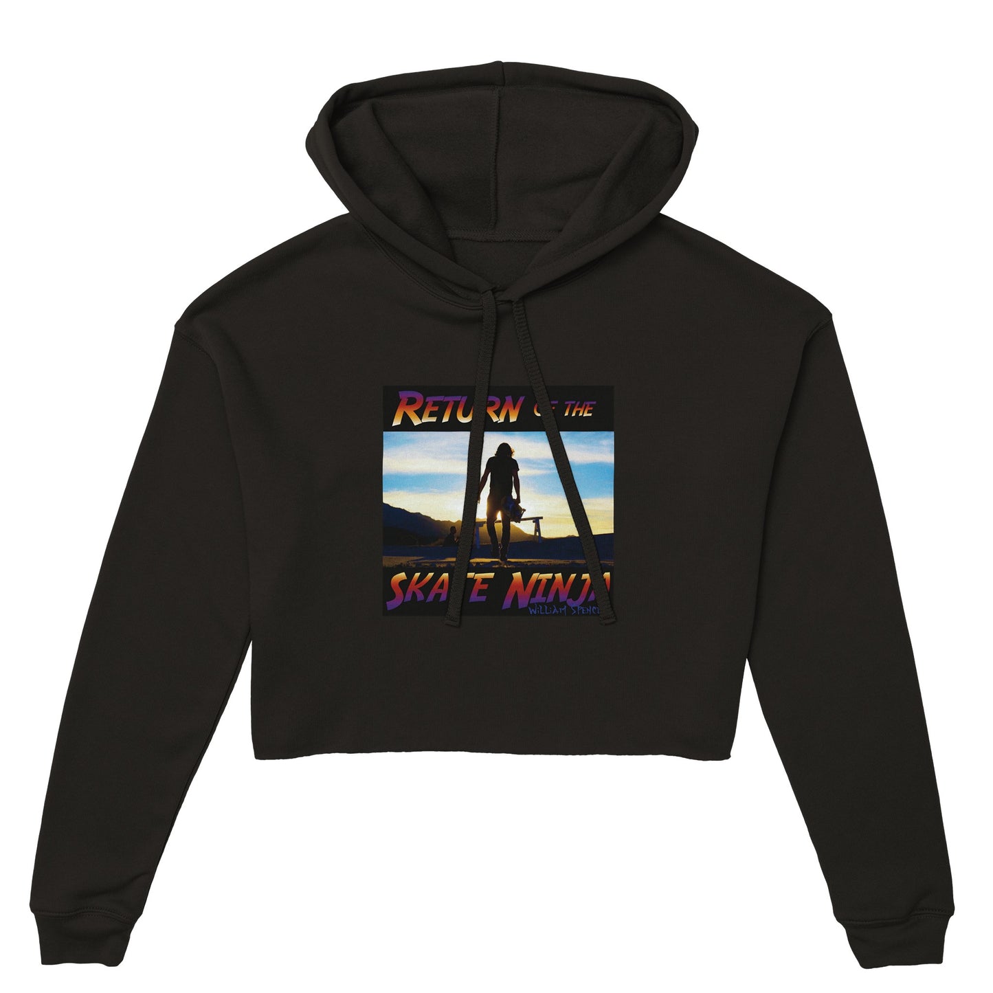 Return of the Skate Ninja - Women's Cropped Hoodie | Bella + Canvas 7502