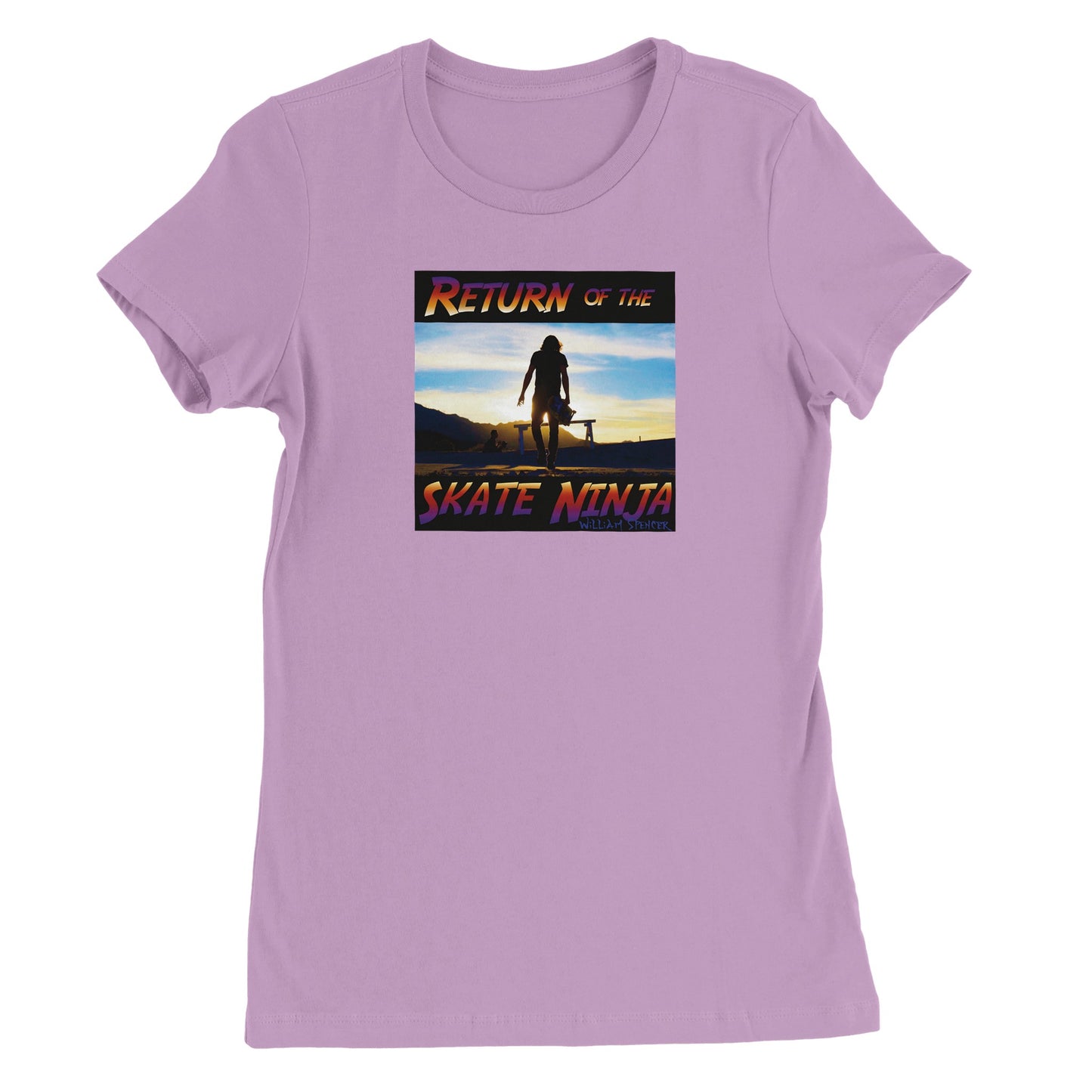 Return of the Skate Ninja - Premium Womens Crewneck T-shirt