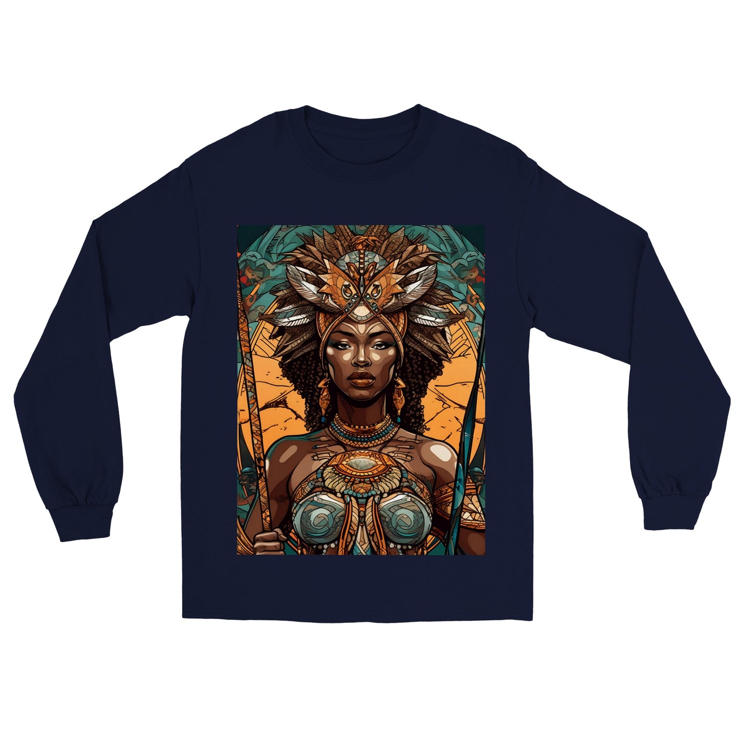 Goddess Warrior Oya  African Goddess Classic Unisex Longsleeve T-shirt