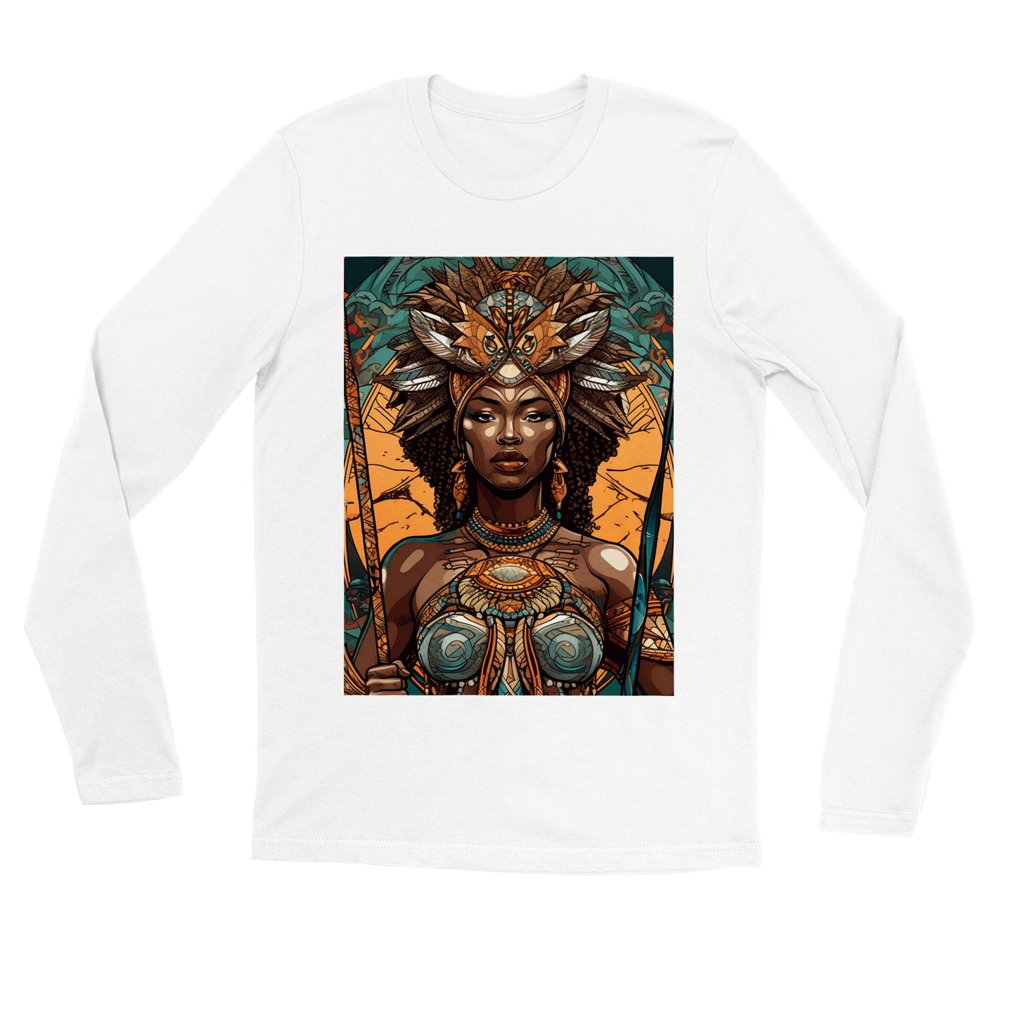 Goddess Warrior Oya Oya African Goddess Premium Unisex Longsleeve T-shirt