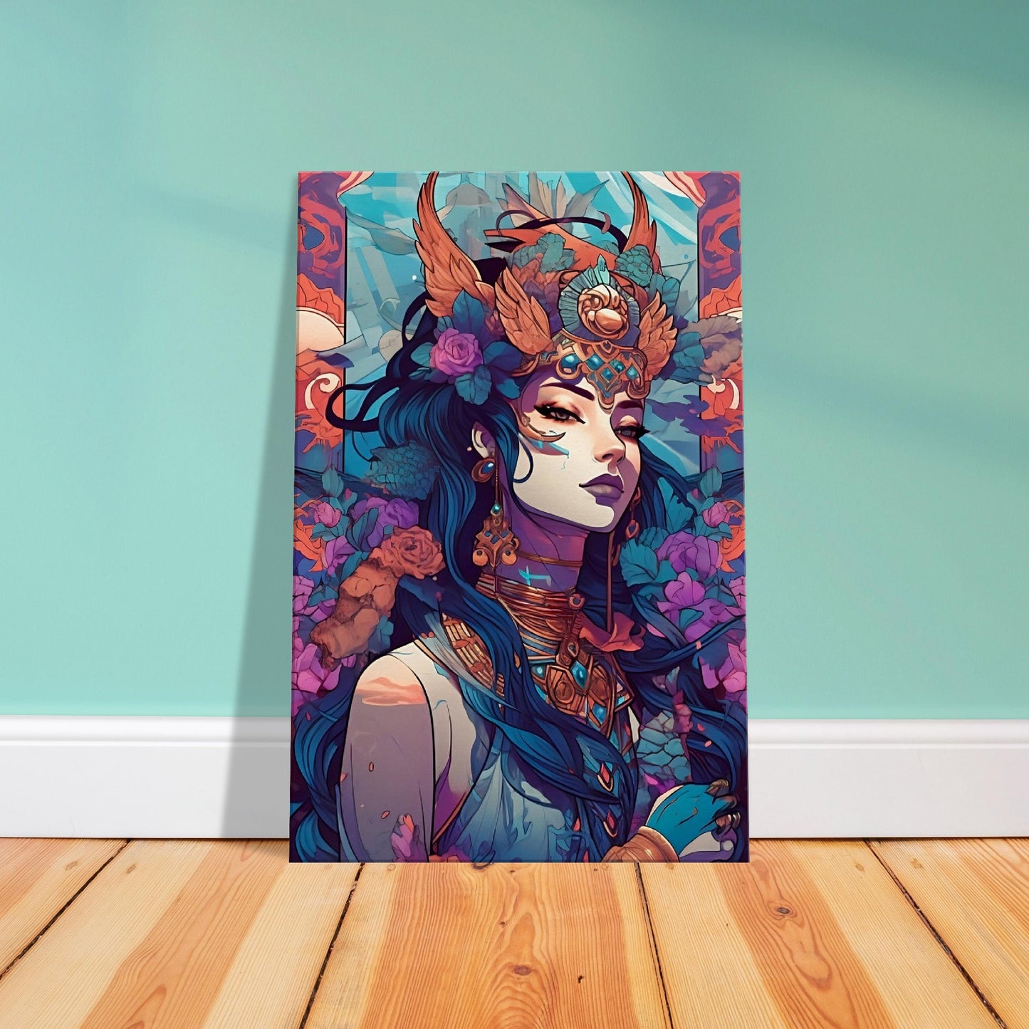 Goddess Warrior Shiva - Inspirational Canvas Wall Art