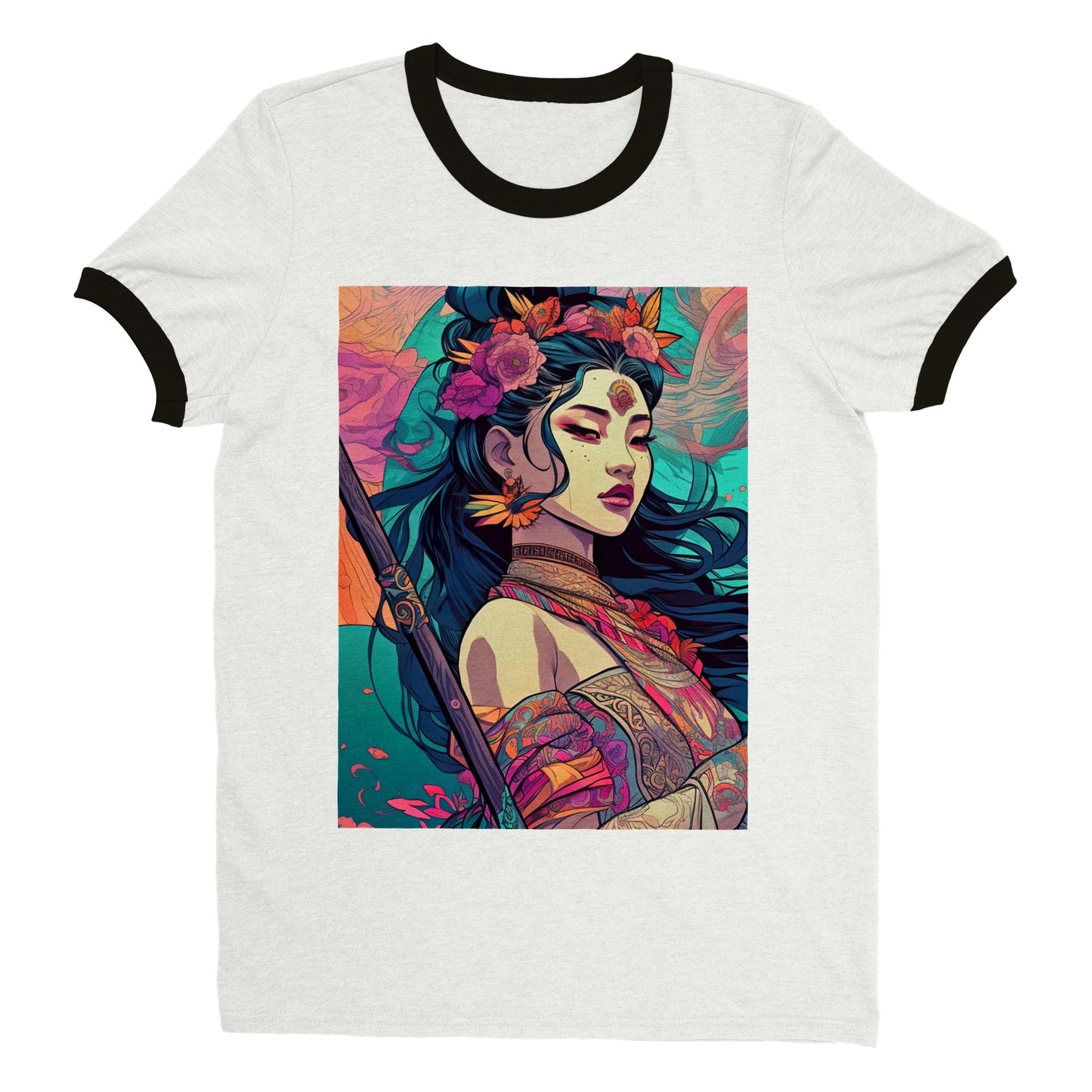 Goddess Warrior Lady Xian  - Unisex Ringer T-shirt