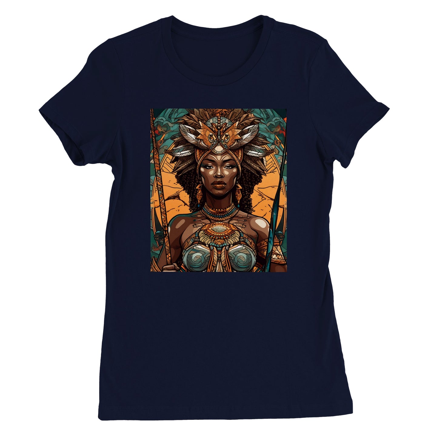 Goddess Warrior Oya African Goddess Premium Womens Crewneck T-shirt