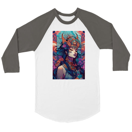 Goddess Warrior SHIVA -  Unisex 3/4 sleeve Raglan T-shirt