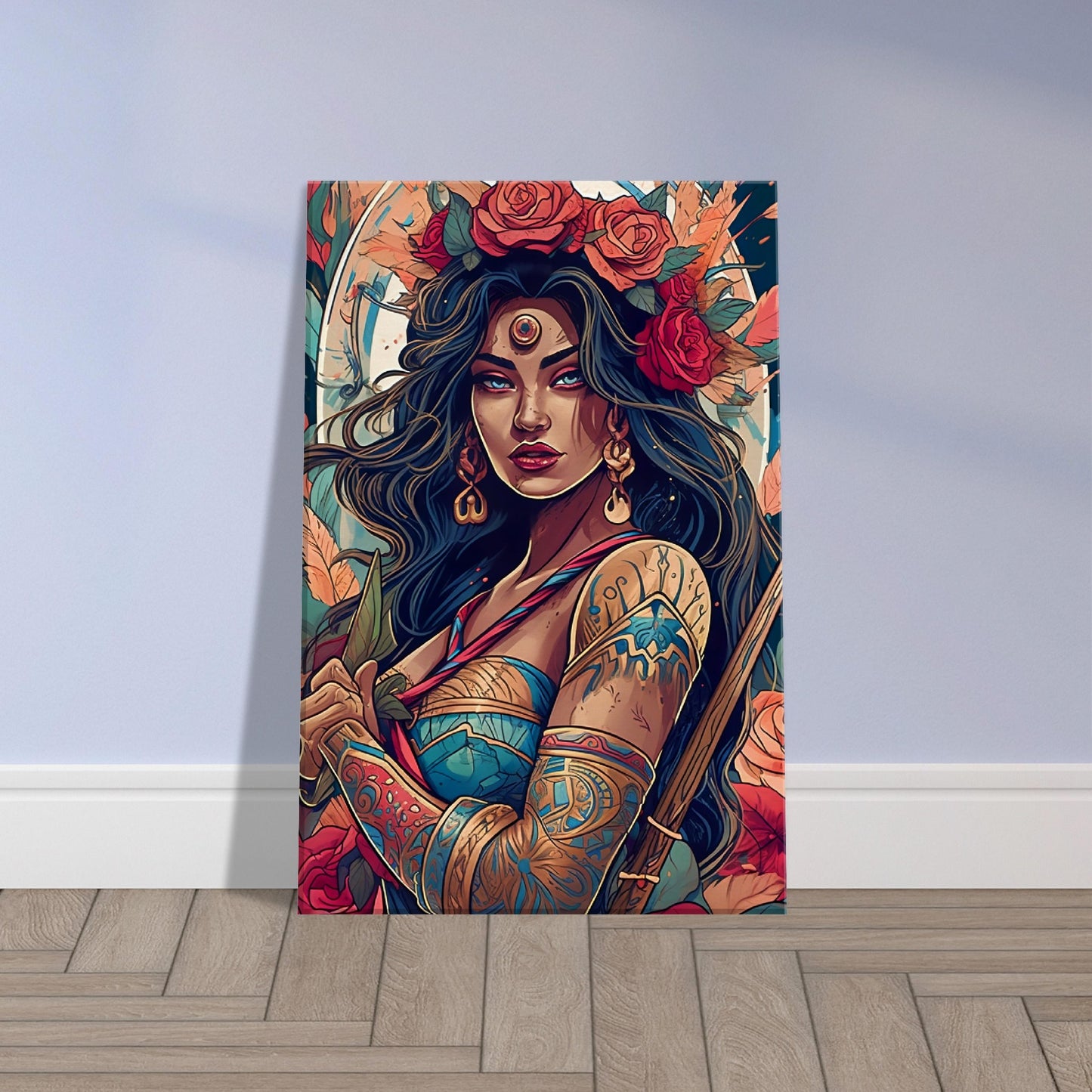 Goddess Warrior XOCHIL - Inspirational Wall Art