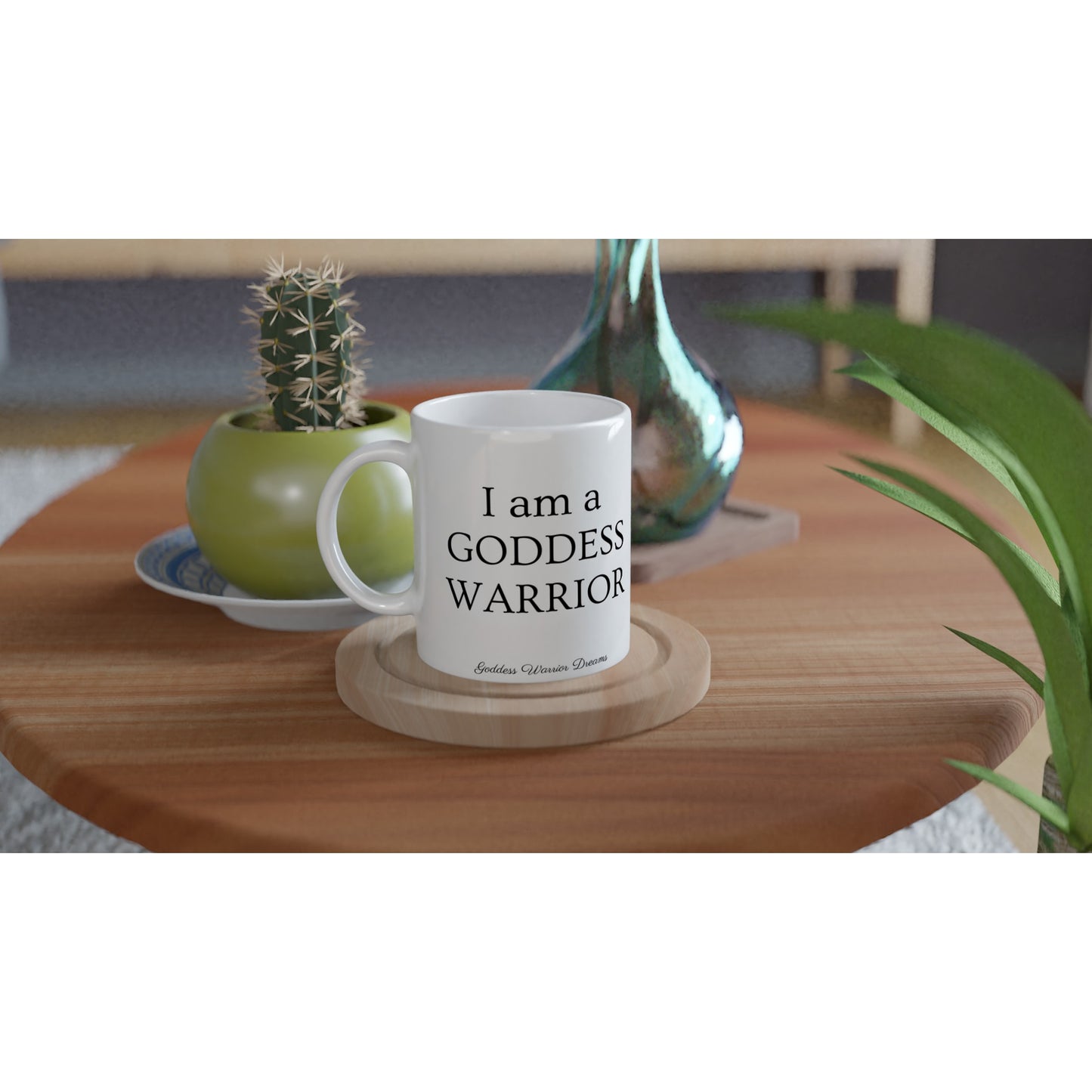 I am a GODDESS WARRIOR - PINK SAMURAI  Ceramic - White 11oz Ceramic Mug