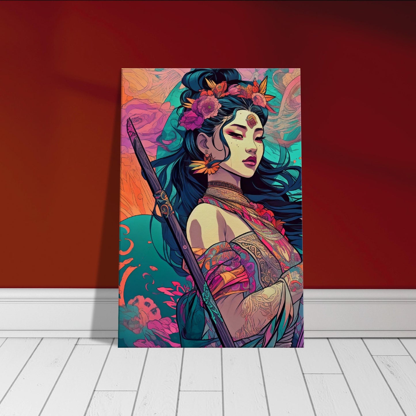 Goddess Warrior Lady Xian  - Digital Wall Art