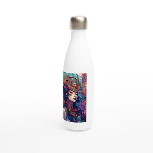 Goddess Warrior SHIVA - White 17oz Stainless Steel Water Bottle