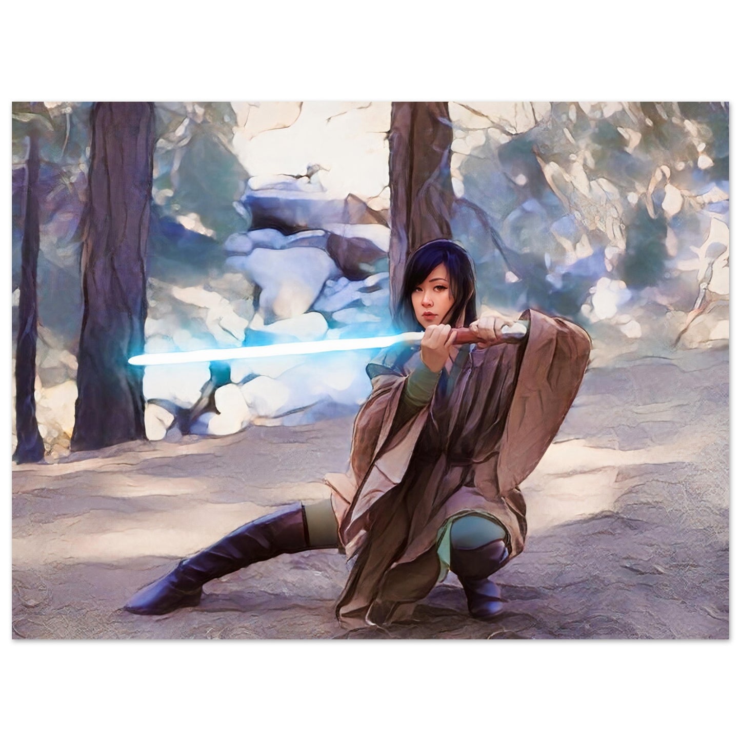 Goddess Warrior - Jedi Pei  - Premium Wall Art