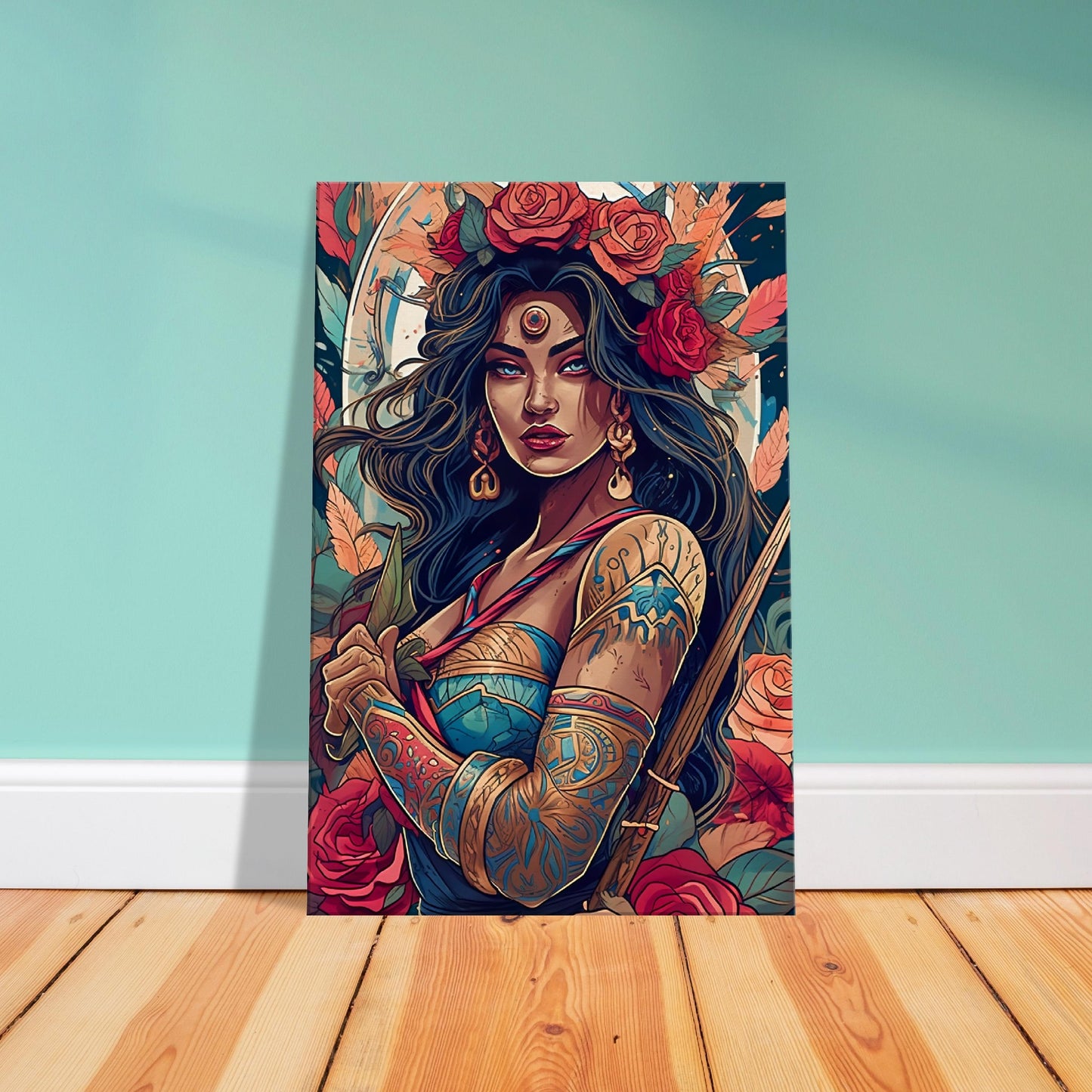 Goddess Warrior XOCHIL - Inspirational Wall Art