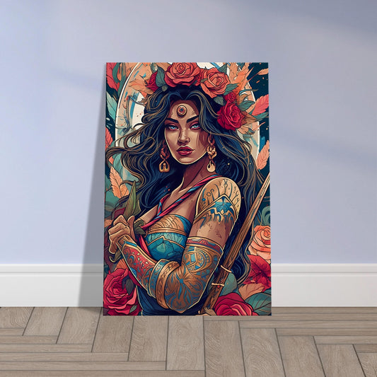 Goddess Warrior XOCHIL - Inspirational Wall Art