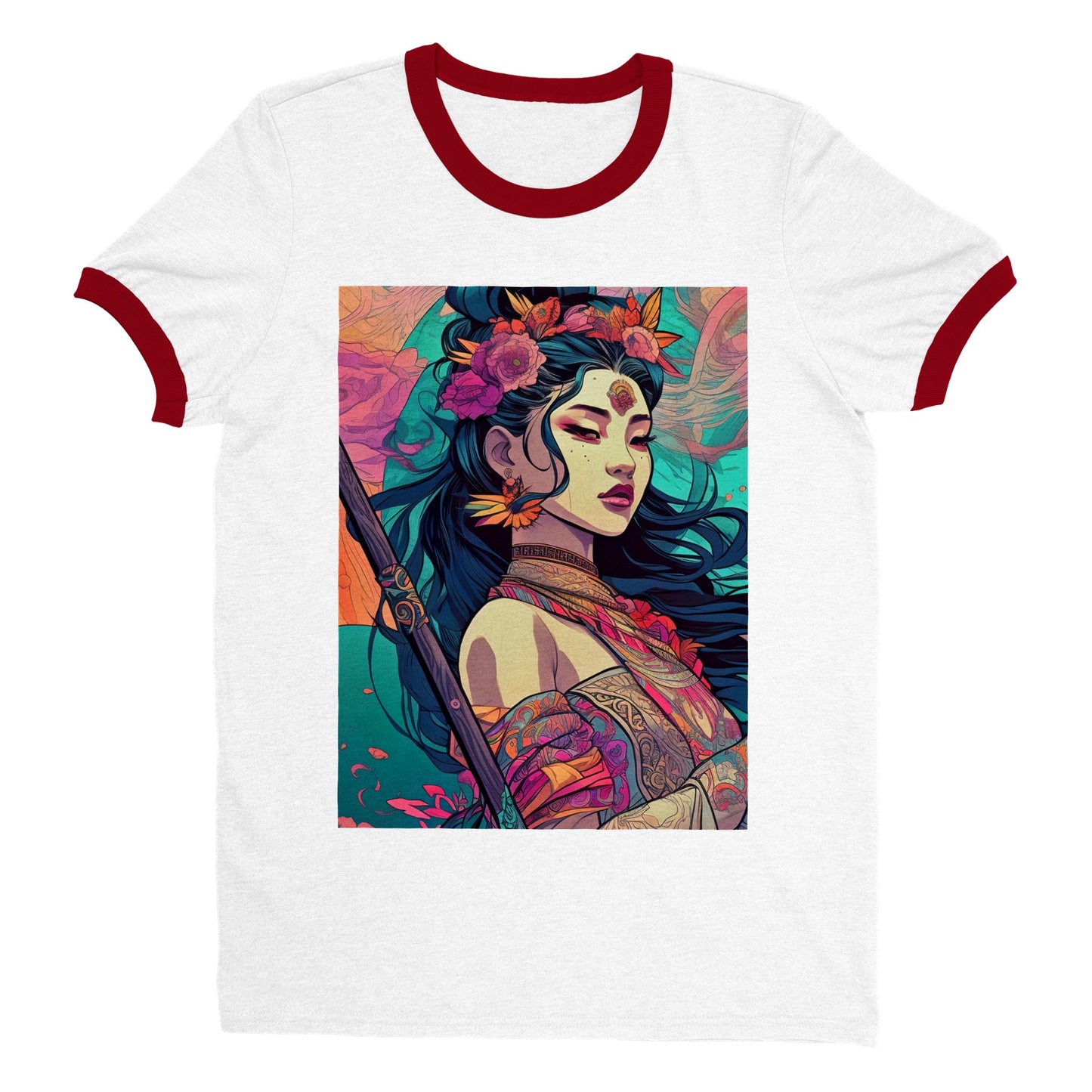 Goddess Warrior Lady Xian  - Unisex Ringer T-shirt