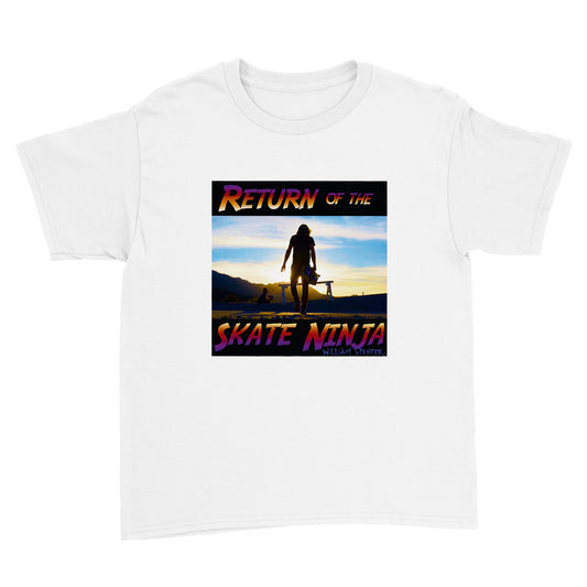 Return of the Skate Ninja Polycotton Kids Crewneck T-shirt