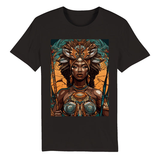 Goddess Warrior Oya African Goddess, Organic Unisex Crewneck T-shirt