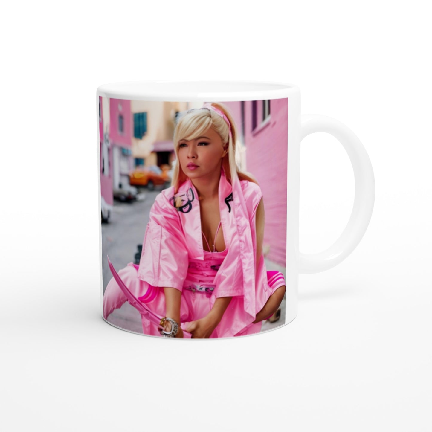 I am a GODDESS WARRIOR - PINK SAMURAI  Ceramic - White 11oz Ceramic Mug