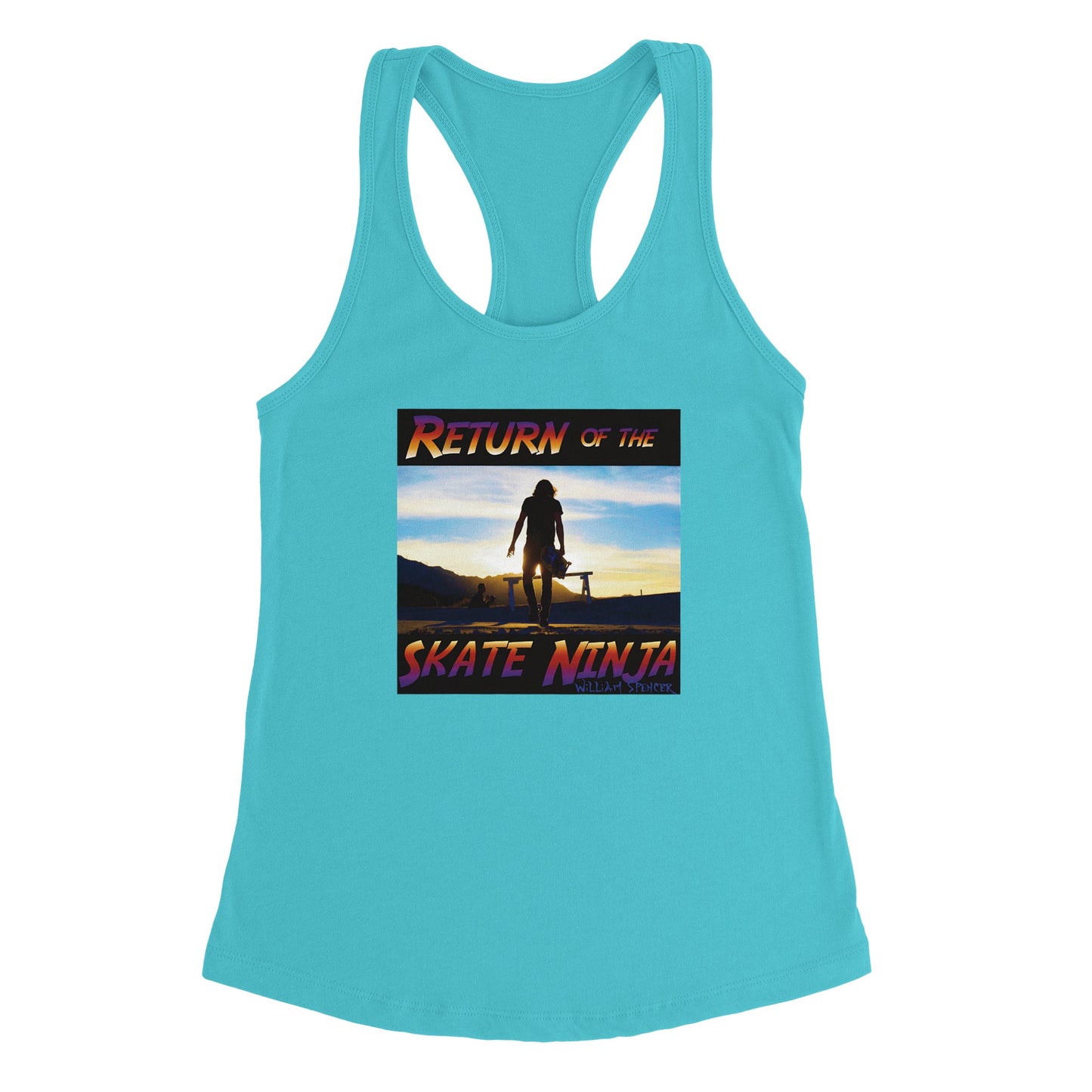 Return of the Skate Ninja - Women's Ideal Racerback Tank | Next Level 1533