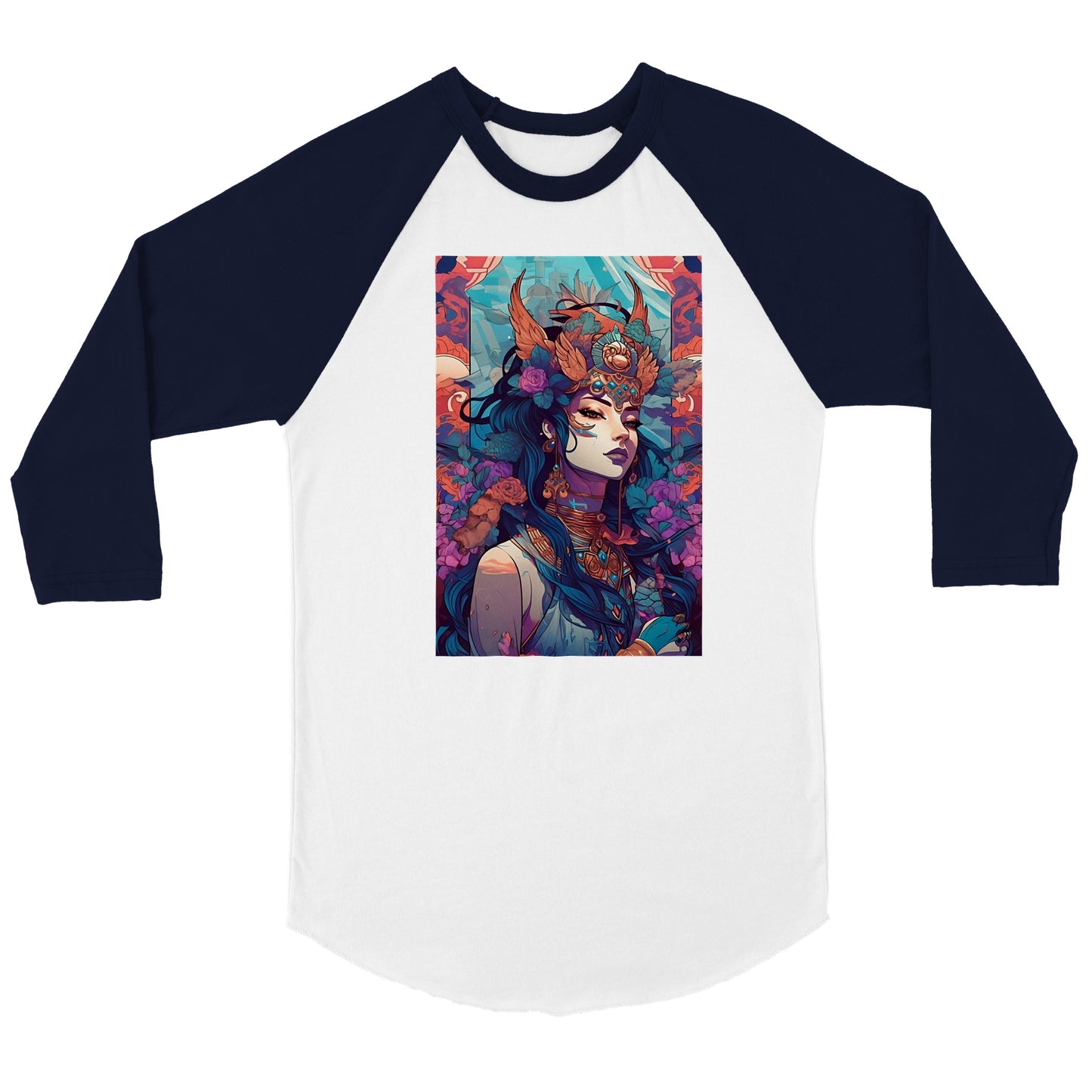 Goddess Warrior SHIVA -  Unisex 3/4 sleeve Raglan T-shirt
