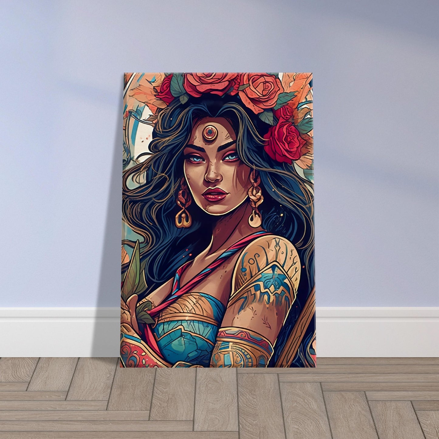 Goddess Warrior XOCHIL - Inspirational Wall Art