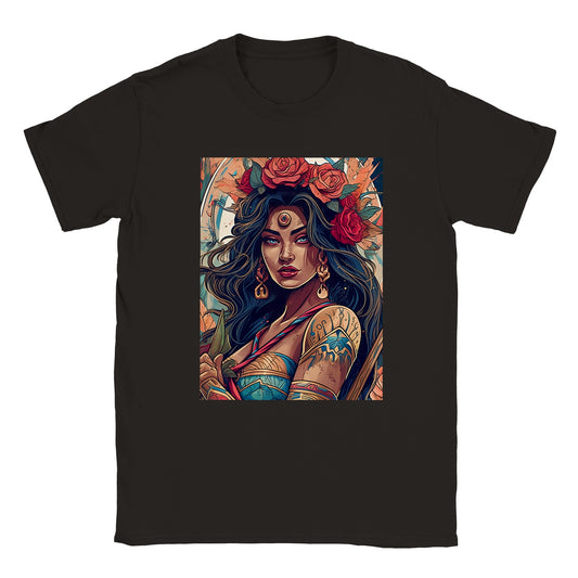 Goddess Warrior XOCHIL - Classic Unisex Crewneck T-shirt