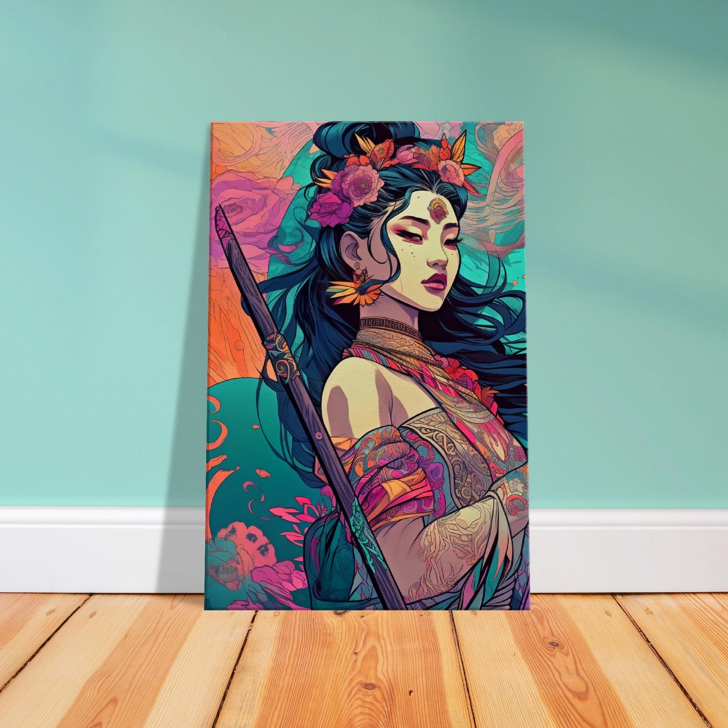 Goddess Warrior Lady Xian  - Digital Wall Art