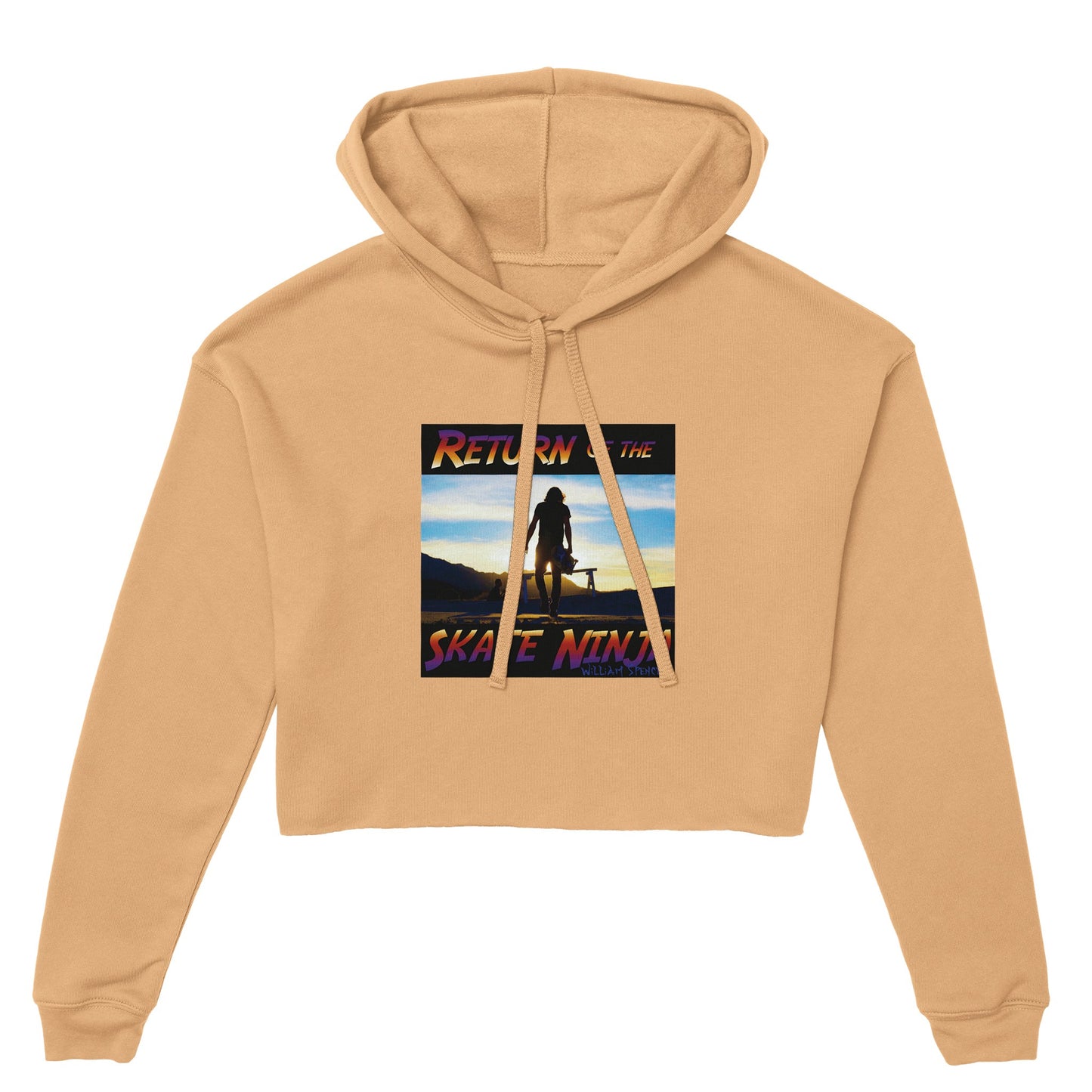 Return of the Skate Ninja - Women's Cropped Hoodie | Bella + Canvas 7502