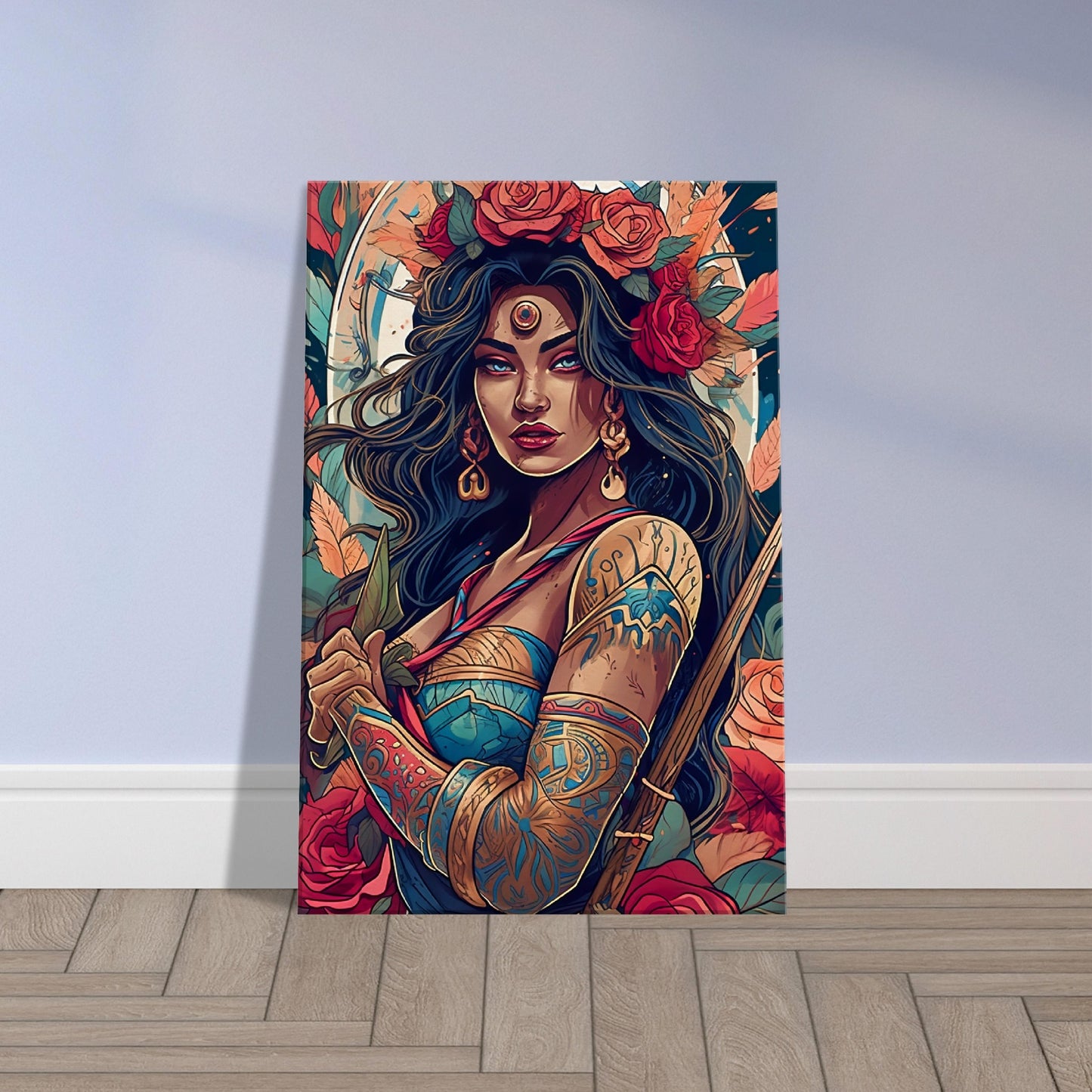 Goddess Warrior XOCHIL - Inspirational Wall Art