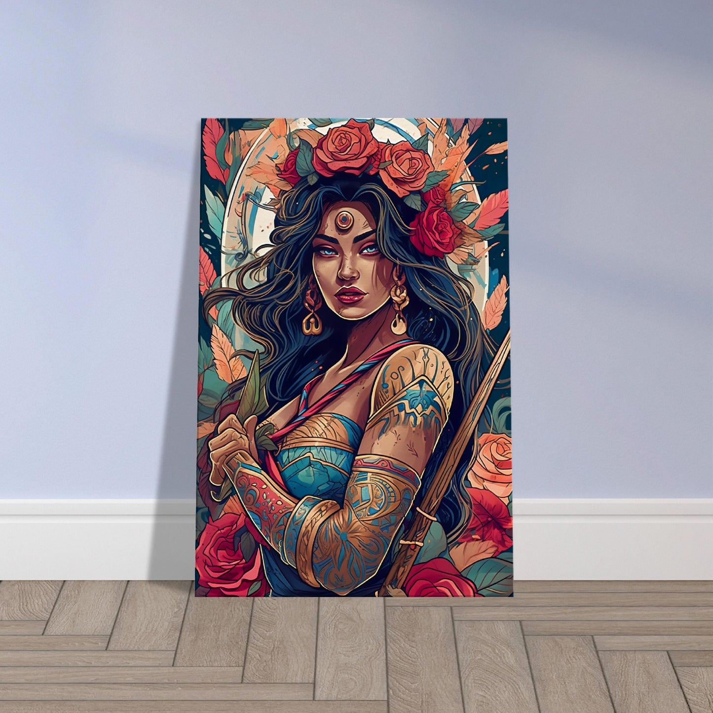 Goddess Warrior XOCHIL - Inspirational Wall Art